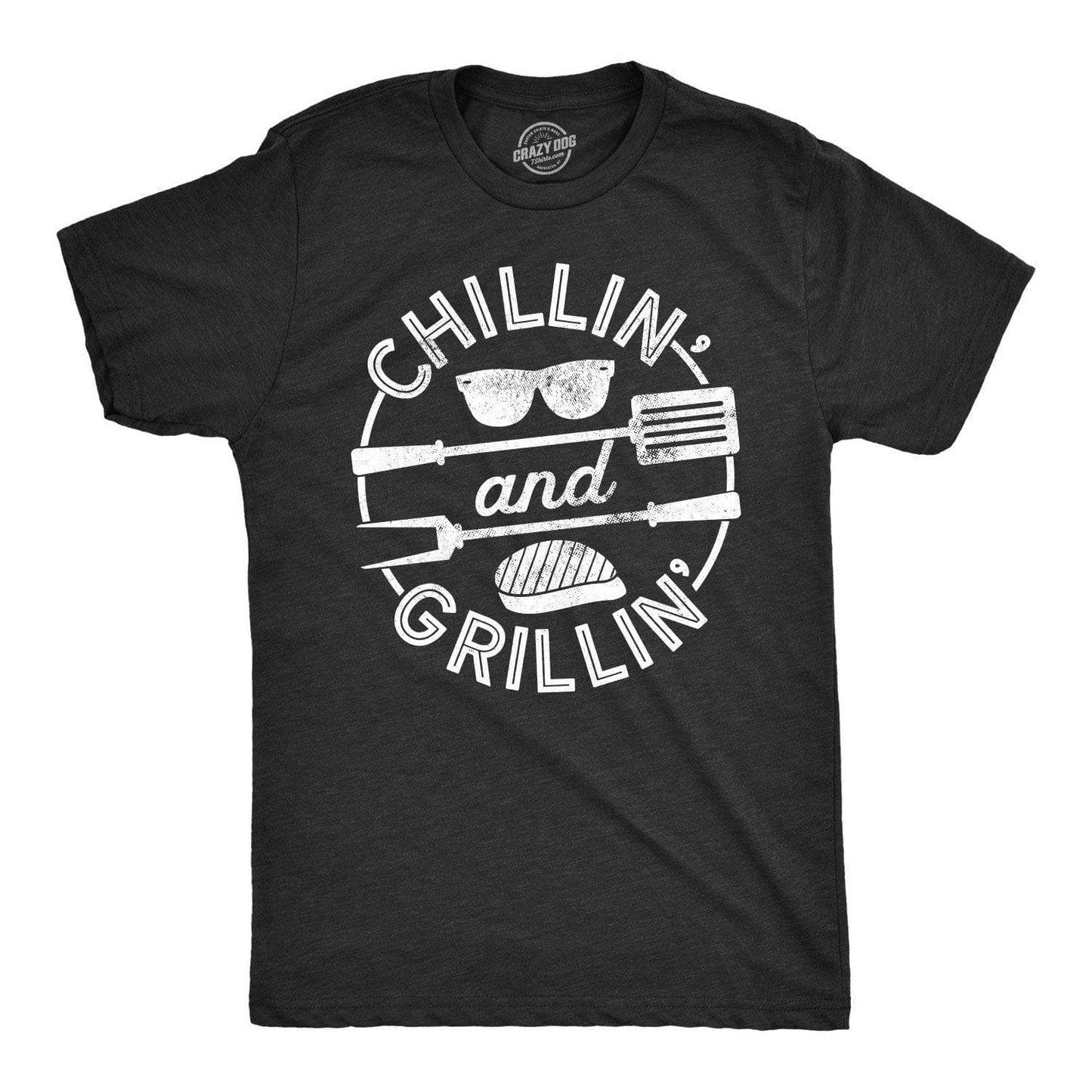 Chillin' and Grillin' Summer Mens Funny T Shirt Vacation
