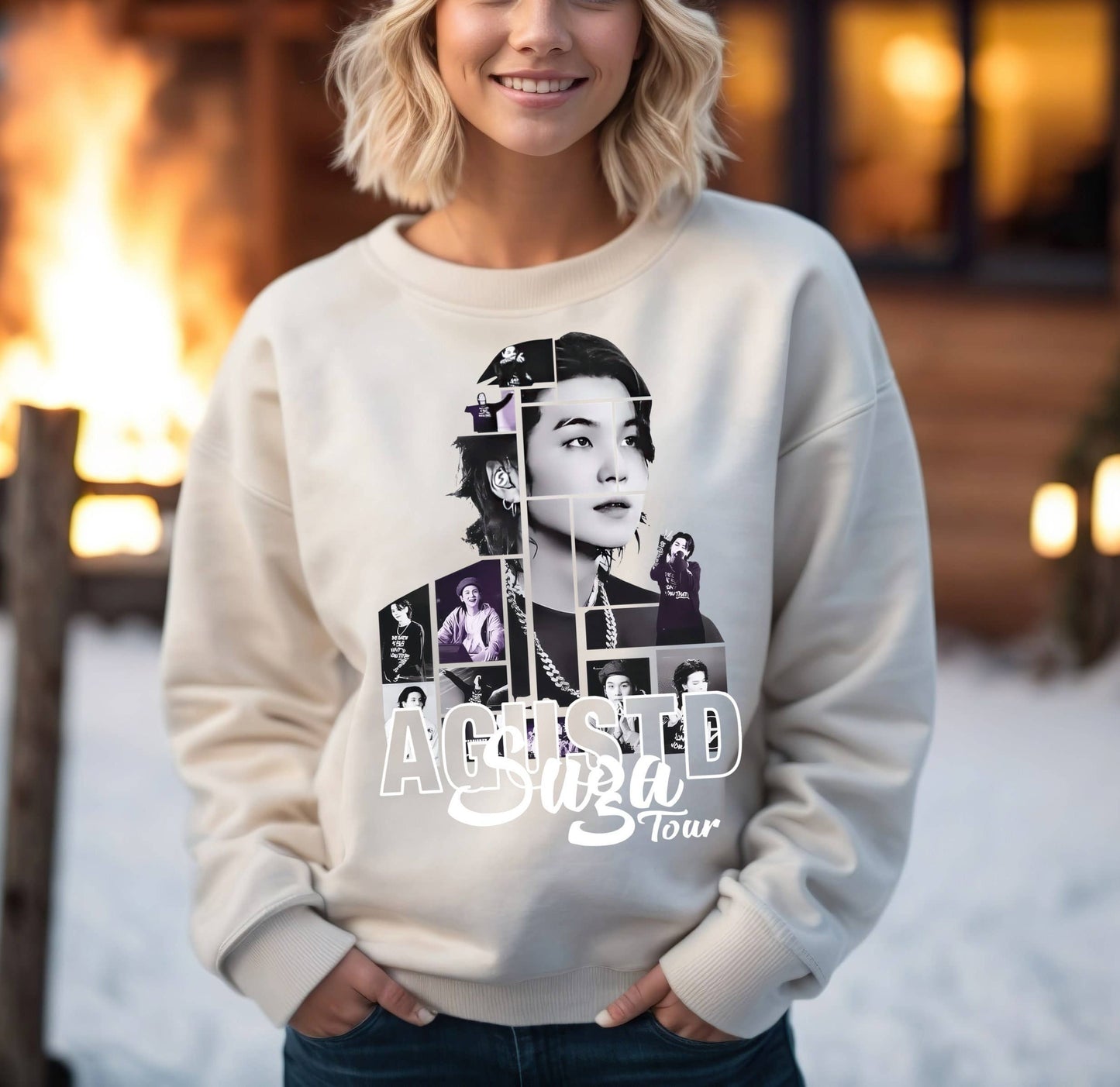 Yoongi D-Day Vintage Sweatshirt – Suga Kpop Tour Hoodie