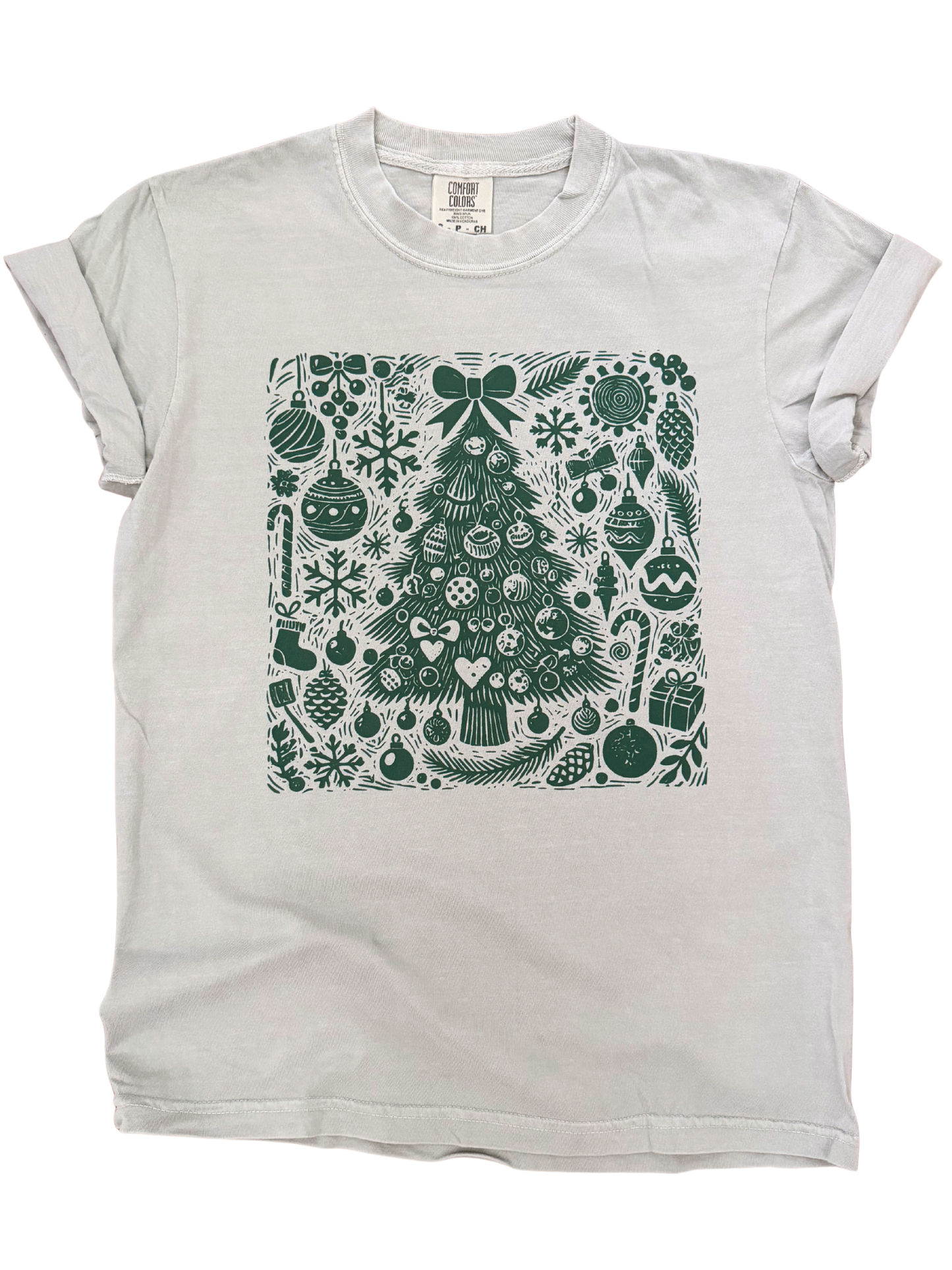 Ornament Forest – Christmas Tree Collage Tee