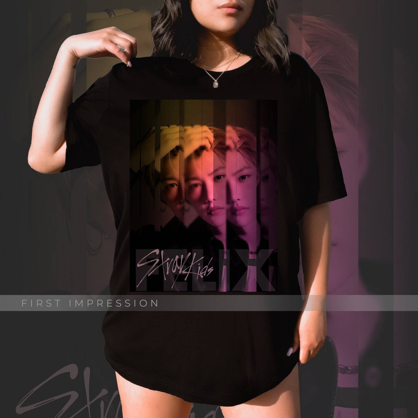 Felix Lee Stray Kids T-Shirt Kpop Unisex Concert Tee, Fan-Ma