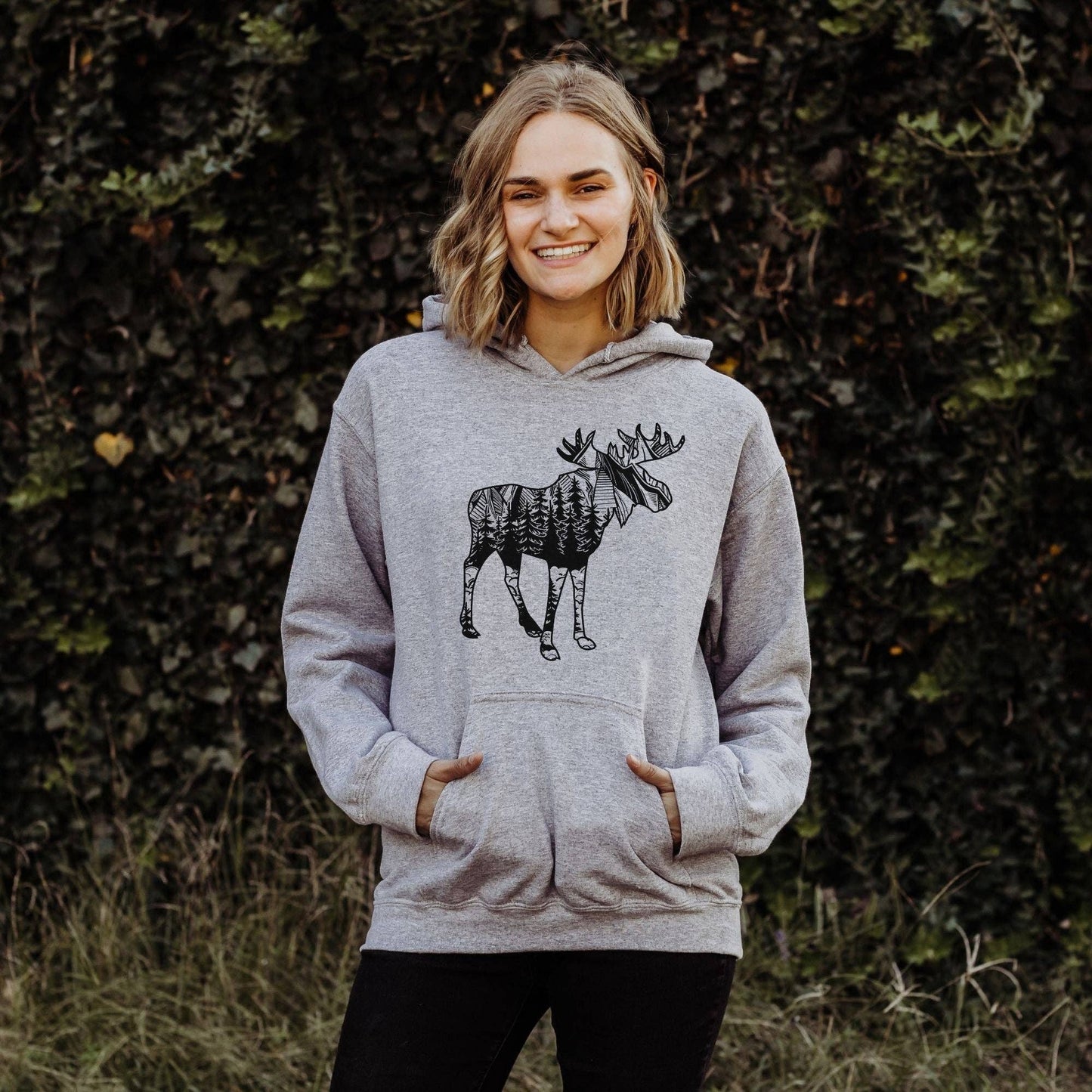 Moose Crewneck Crewneck Sweatshirt Hoodie 024