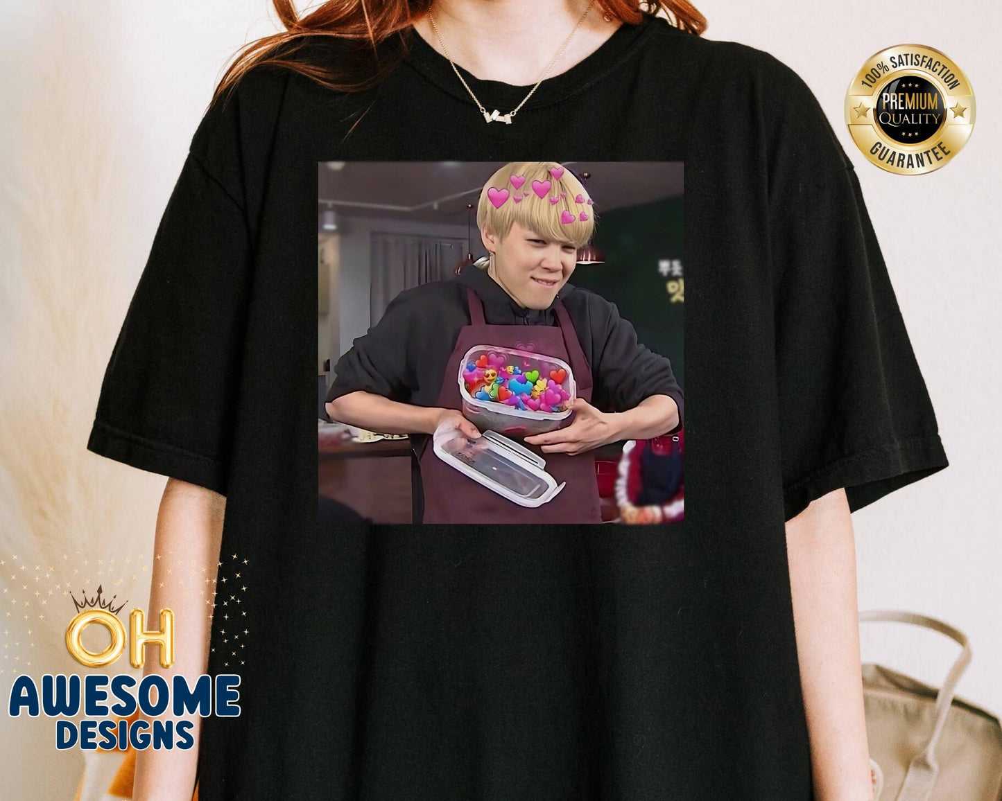 Bts Jimin Cute Meme Tee - Comfortcolors Trending Gift
