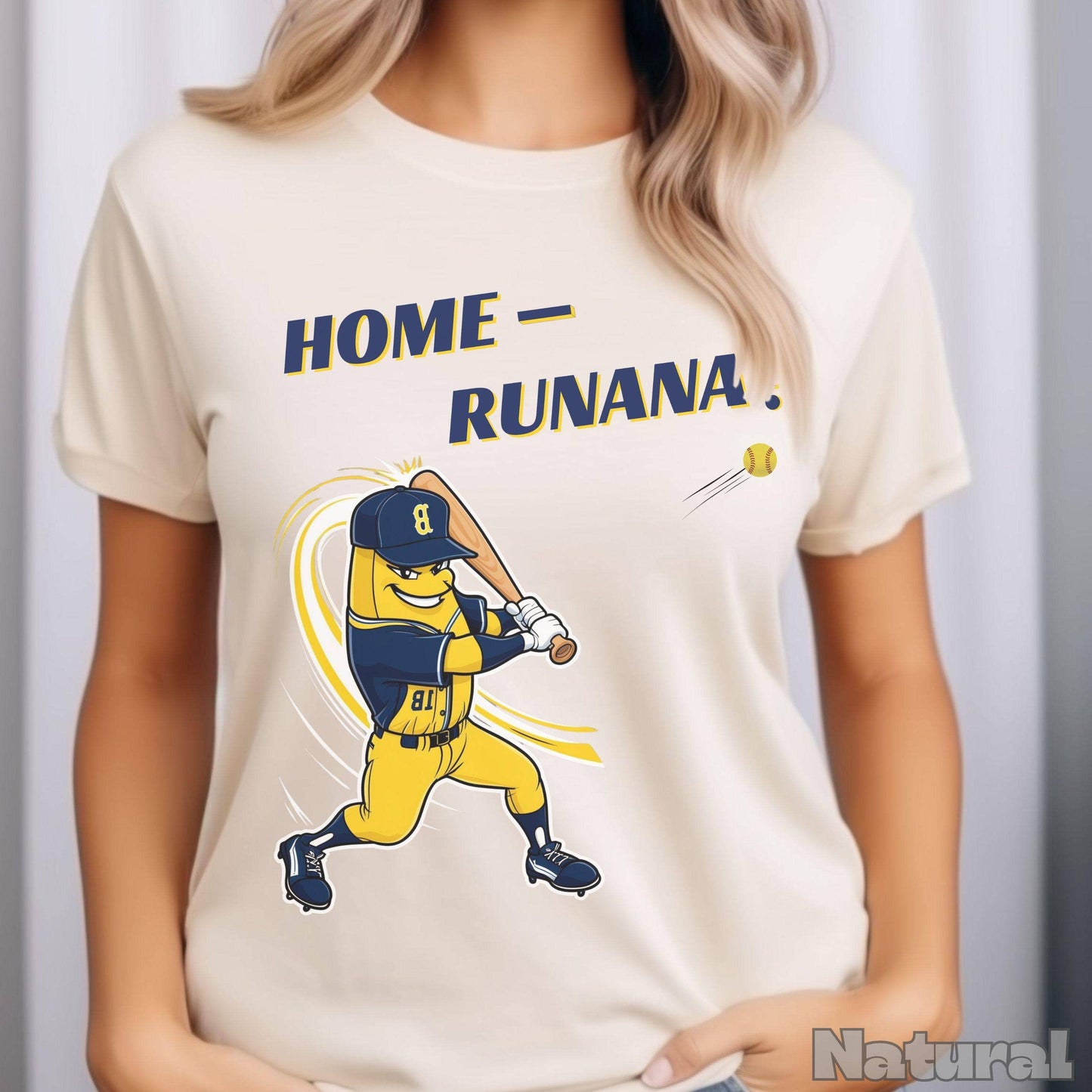 Home-Runana Funny Bananas Baseball Tee For Minor League Fans