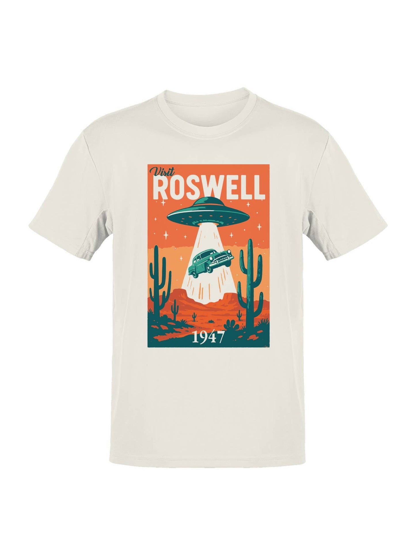 Roswell Ufo 1947 Retro Poster Men's T-Shirt