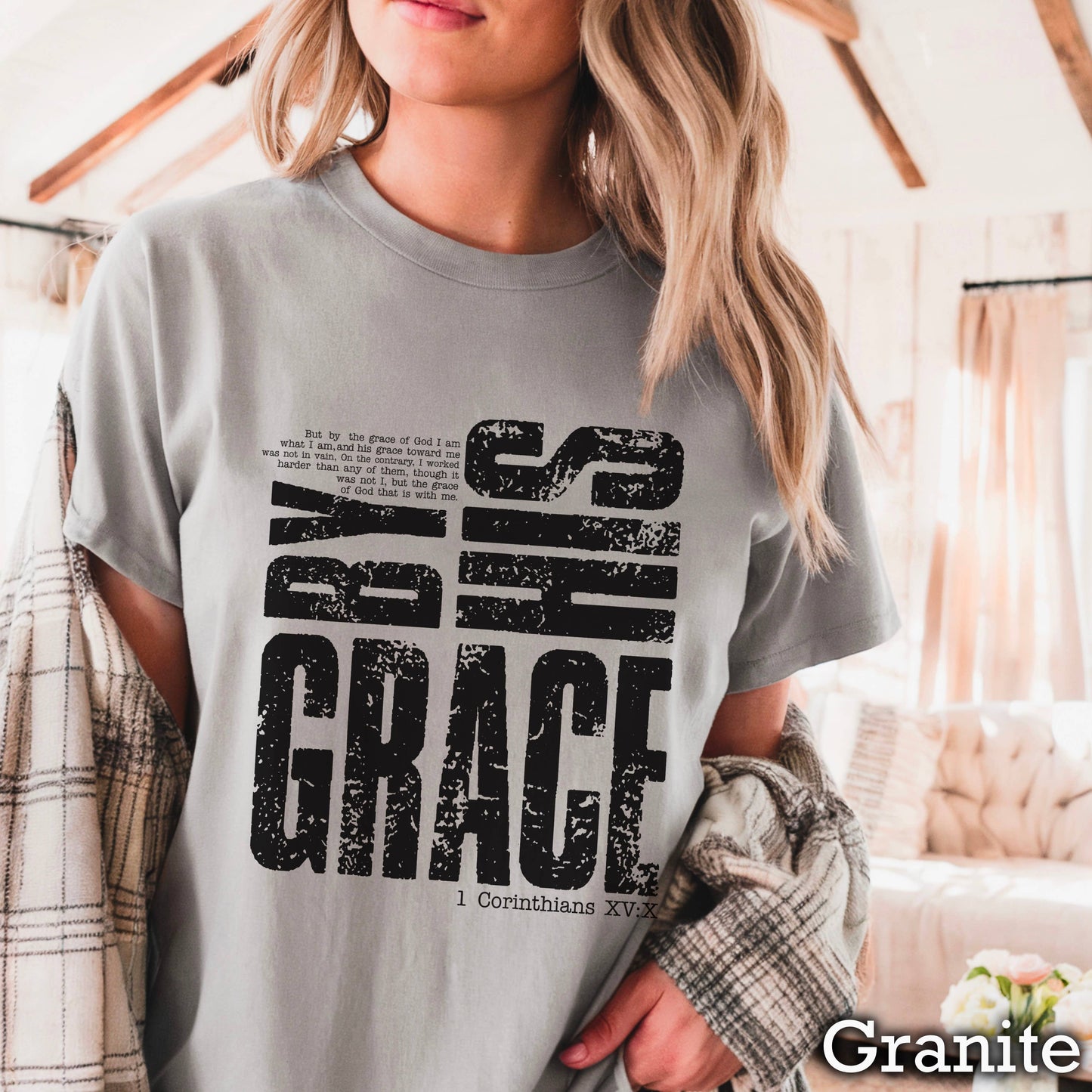 By His Grace Women’S Christian Shirt | Comfort Color