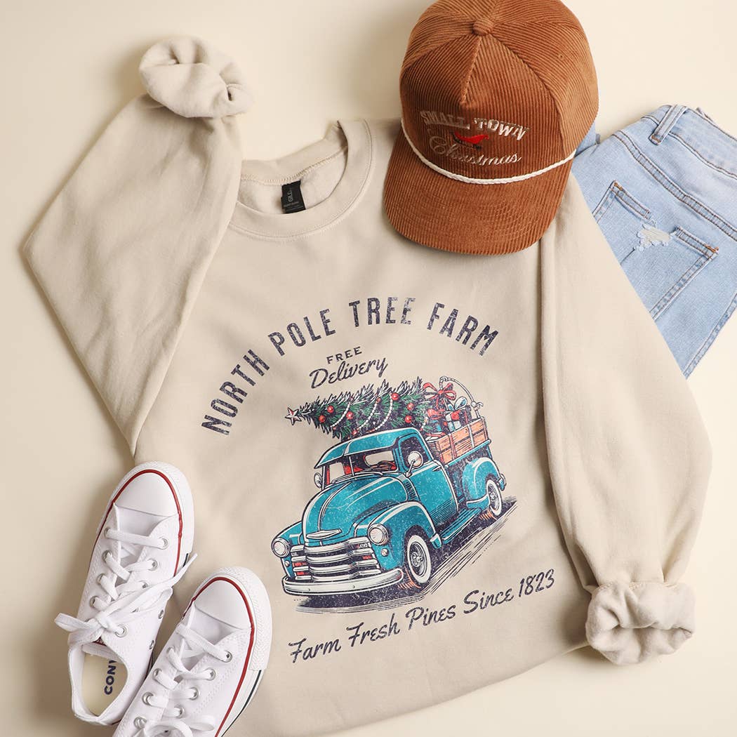 North Pole Tree Farm Heavyweight Fleece Sweatshirt