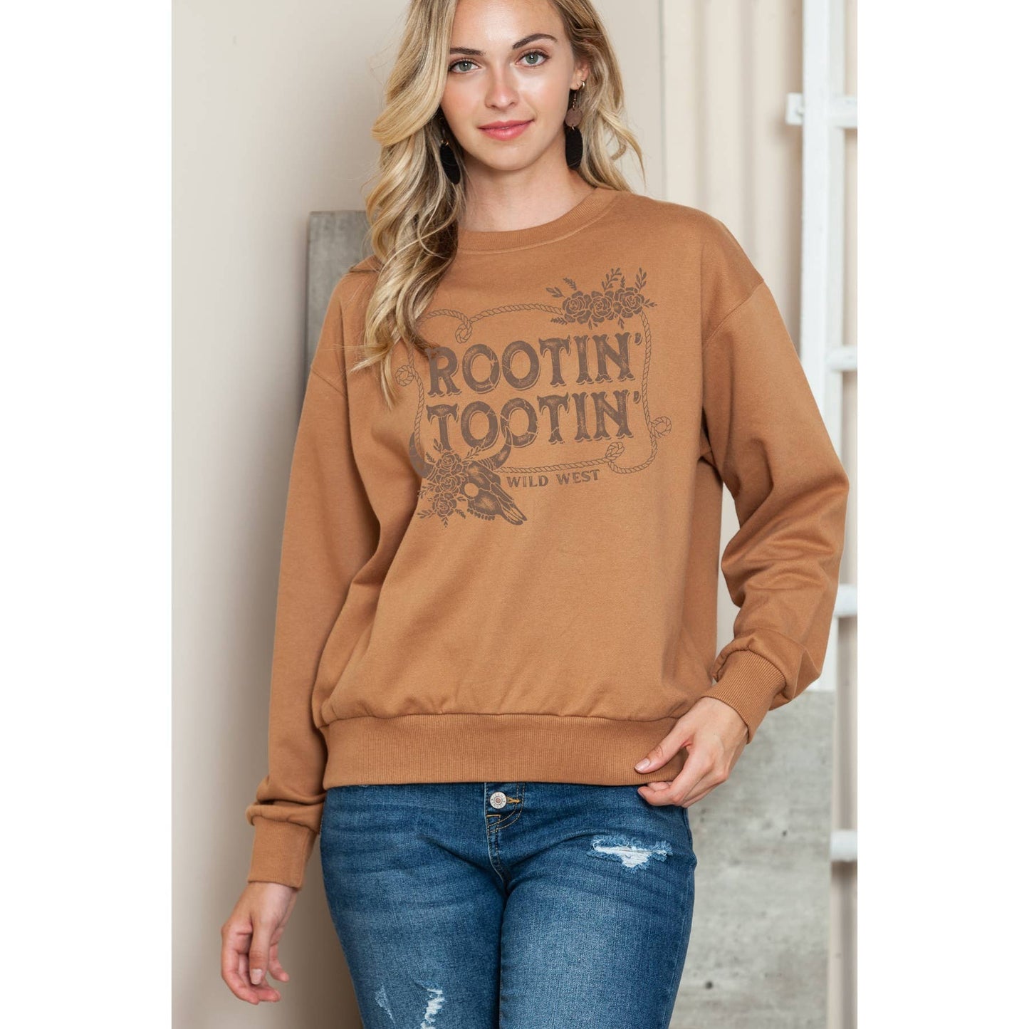 Rootin Tootin Wild West Crewneck Sweater