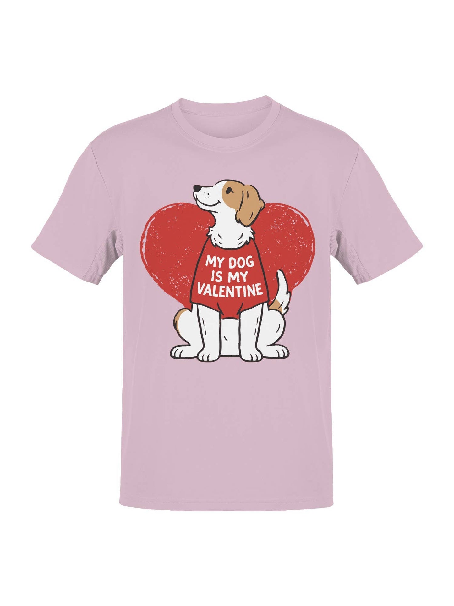 My Dog Is My Valentine Design Men's T-Shirt