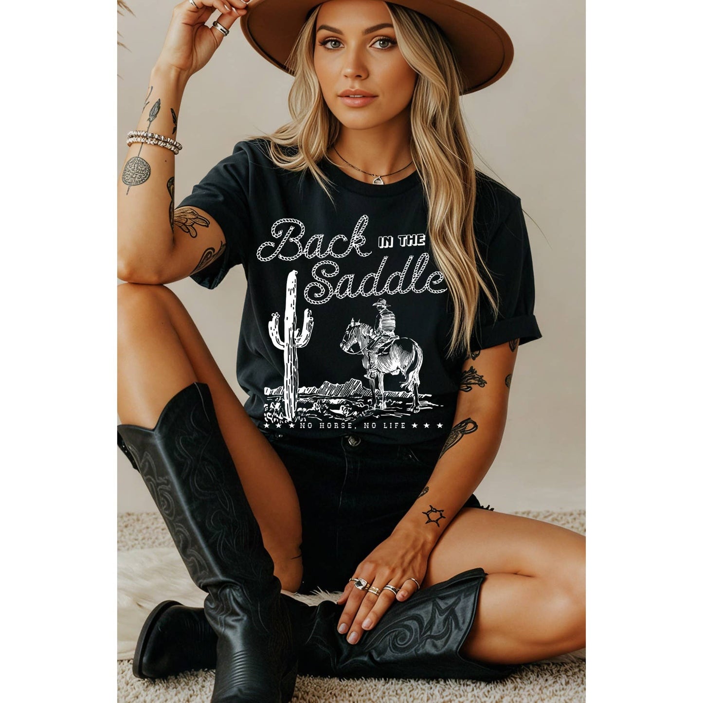 Back in the Saddle Short Sleeve T Shirt
