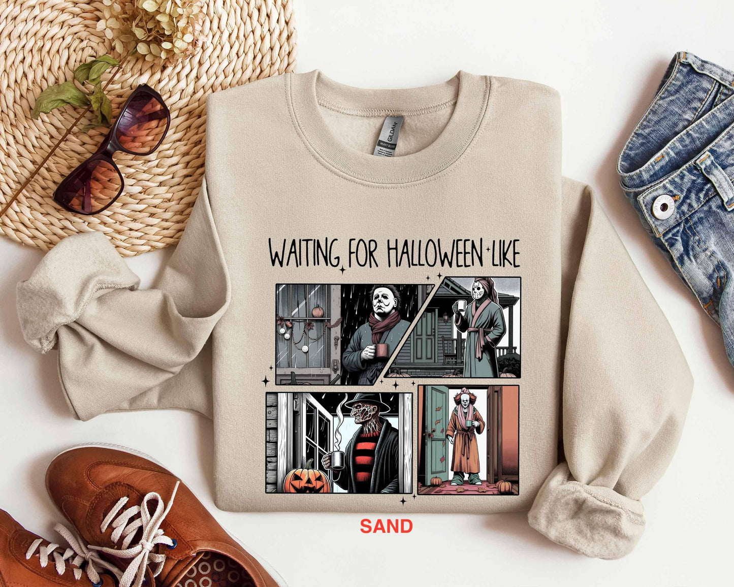 Spooky Halloween Character Sweatshirt