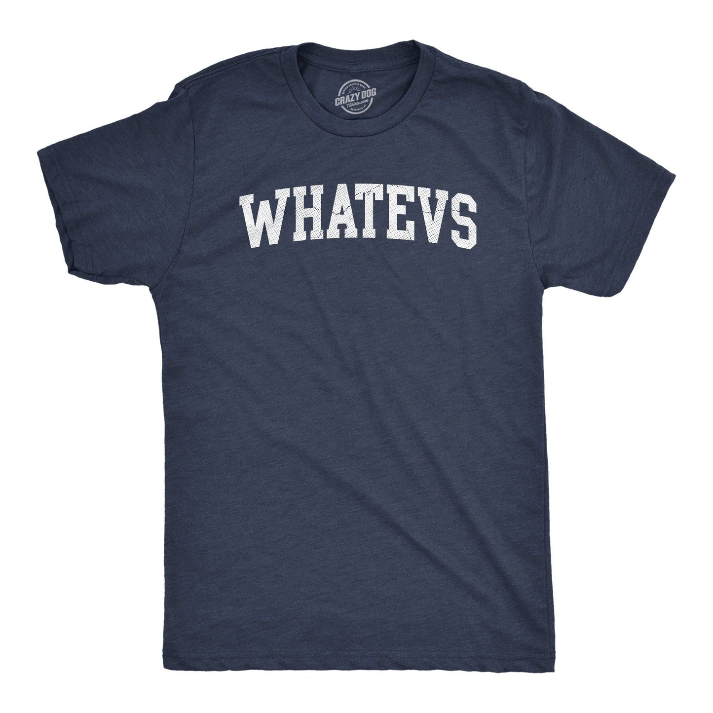 Whatevs Men's Tshirt Sarcastic Graphic Tee Western T