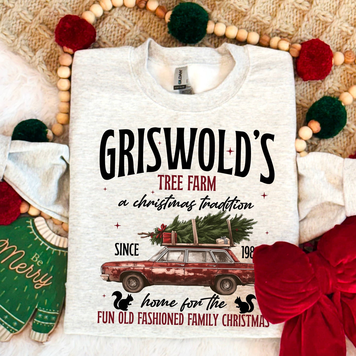 Christmas Tree Farm Christmas Sweatshirt | Gildan