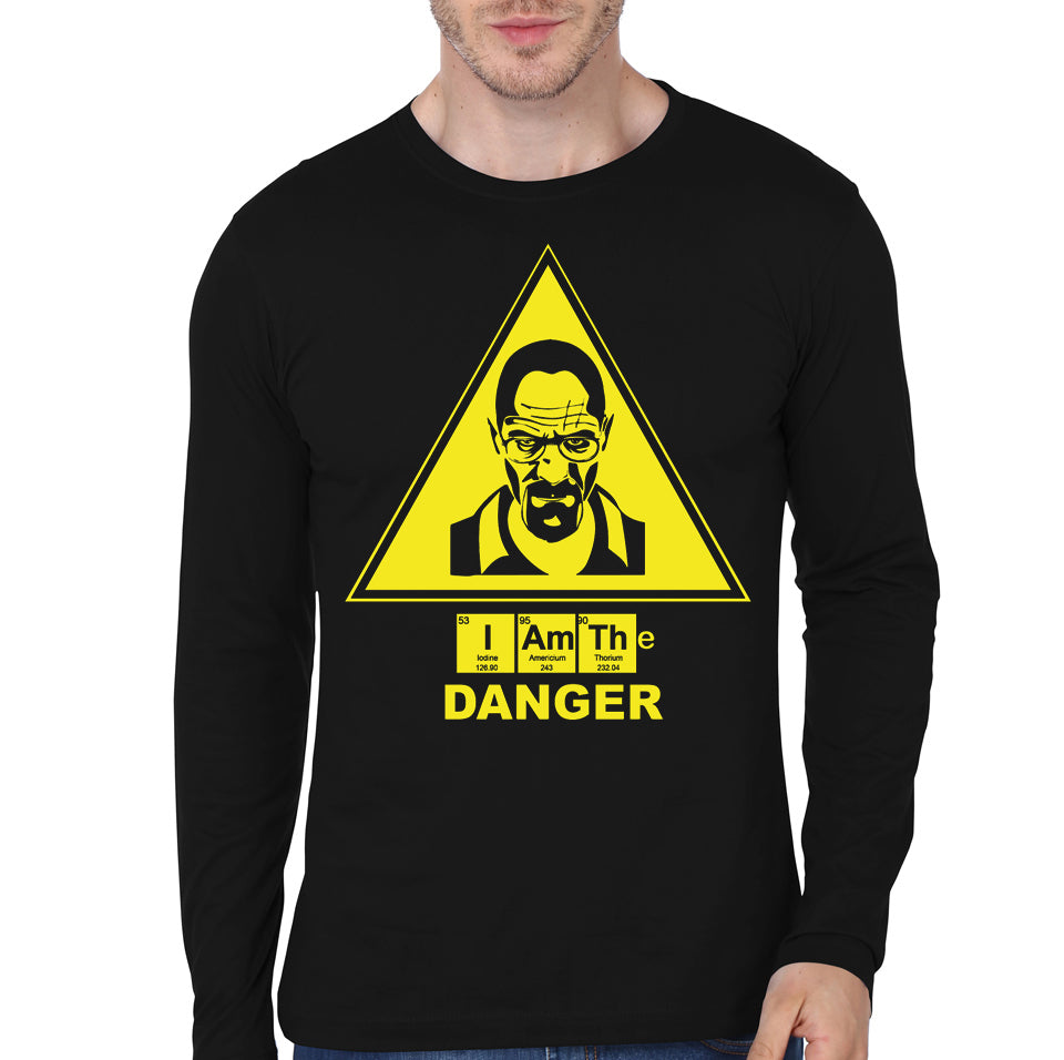 Caution Bad Ahead Black Full Sleeve Tee