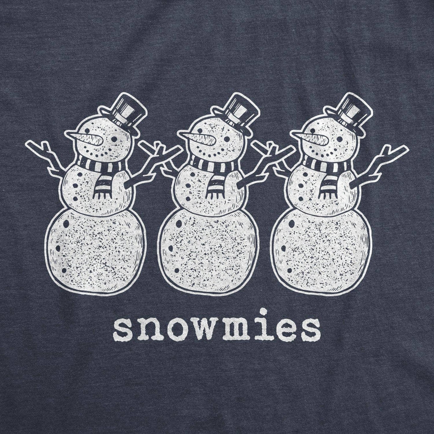 Snowmies Men's Tshirt Christmas Graphic Tee Western T