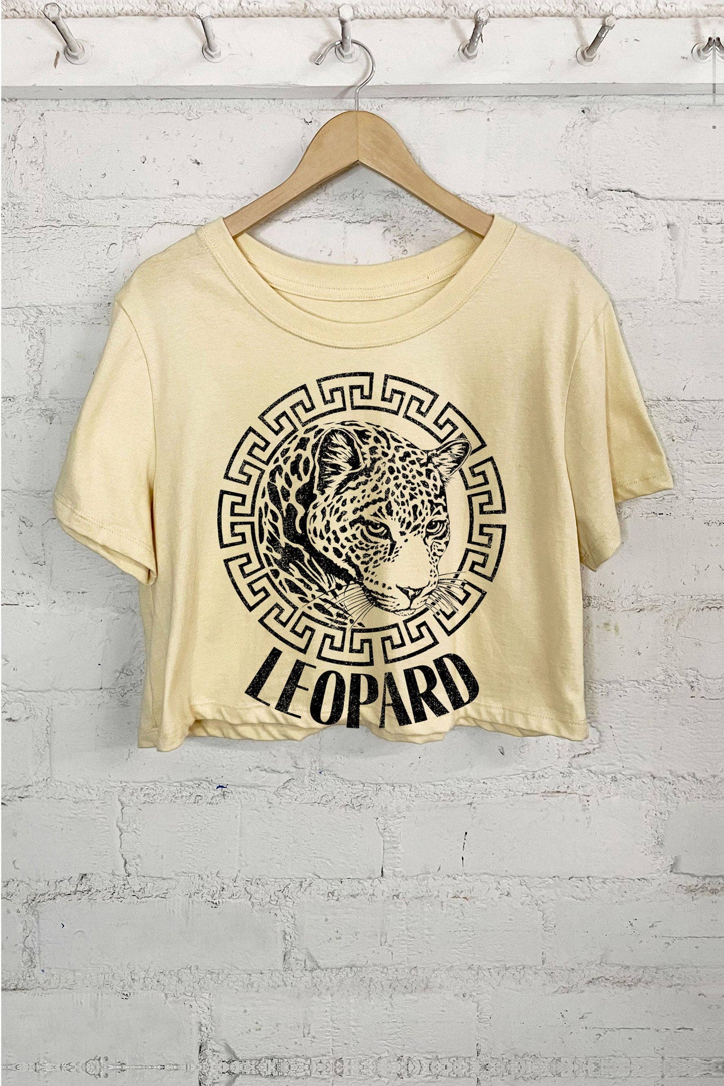 Leopard Screen Printed Women's T-Shirt