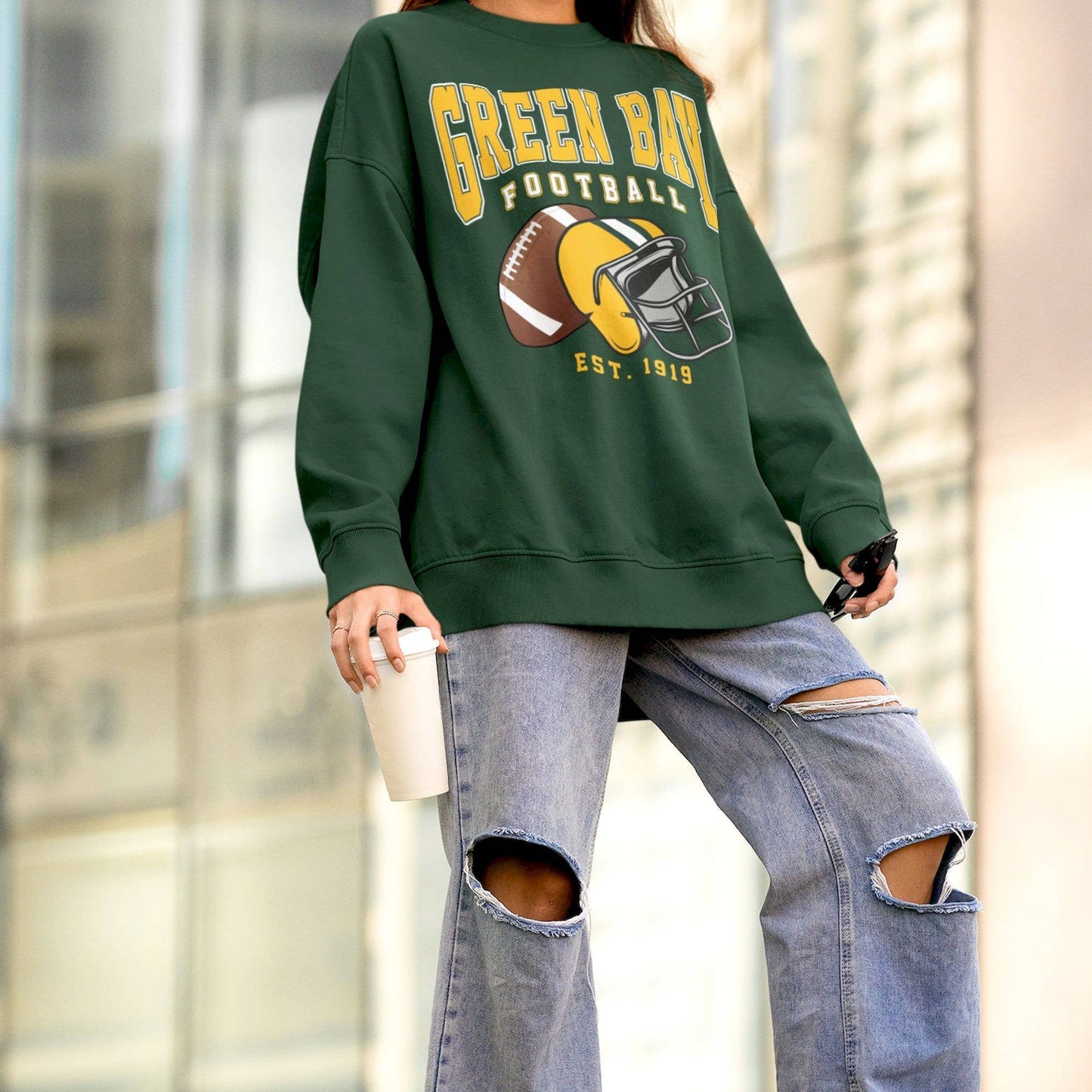 Vintage Green Bay Football Sweatshirt – Classic Packers Fan