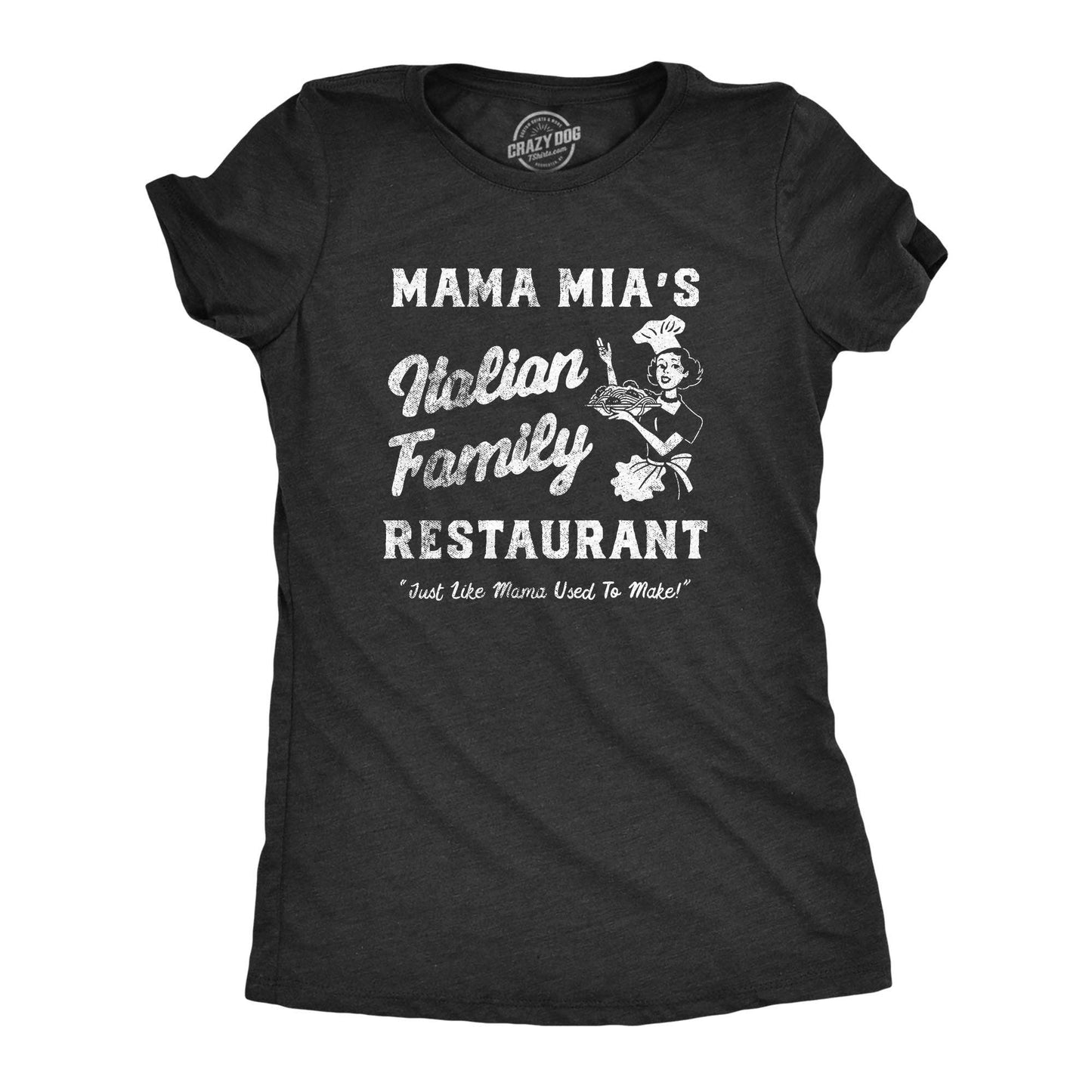 Mama Mias Italian Family Restaurant Women's Graphic Tshirt