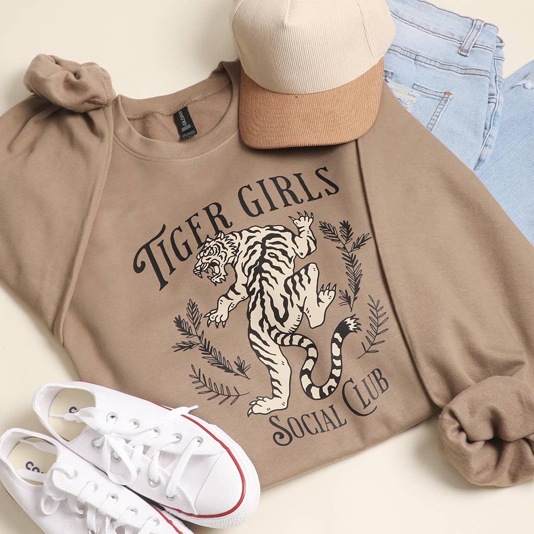 Tiger Girls Social Club Midweight Sweatshirt