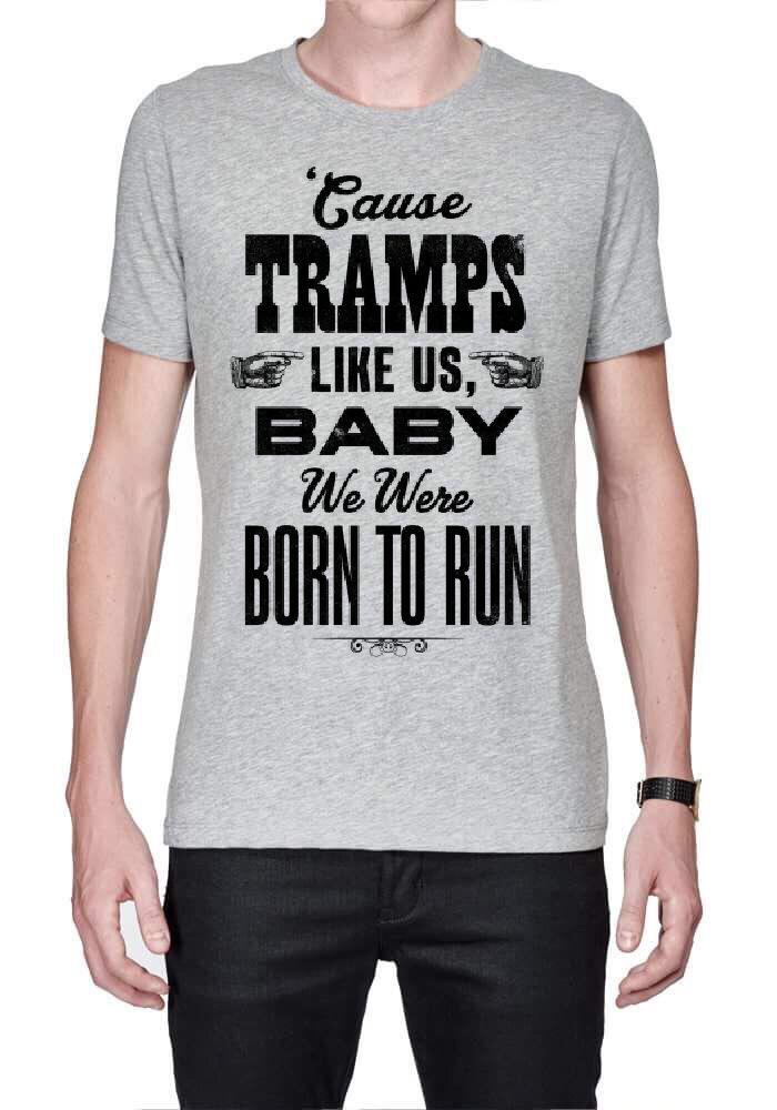 Tramps Like Us White Half Sleeve T-Shirt