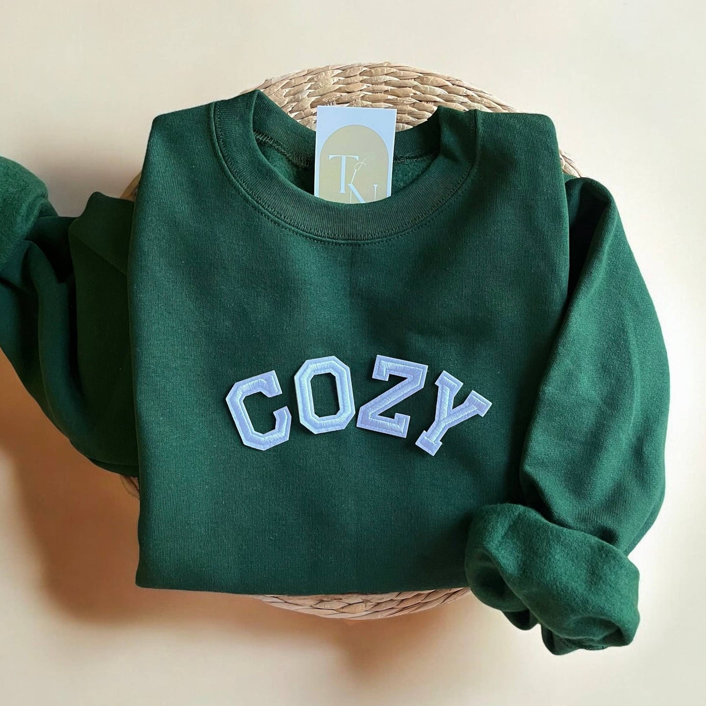 Cozy Crewneck Sweatshirt, Winter Sweatshirts For Women