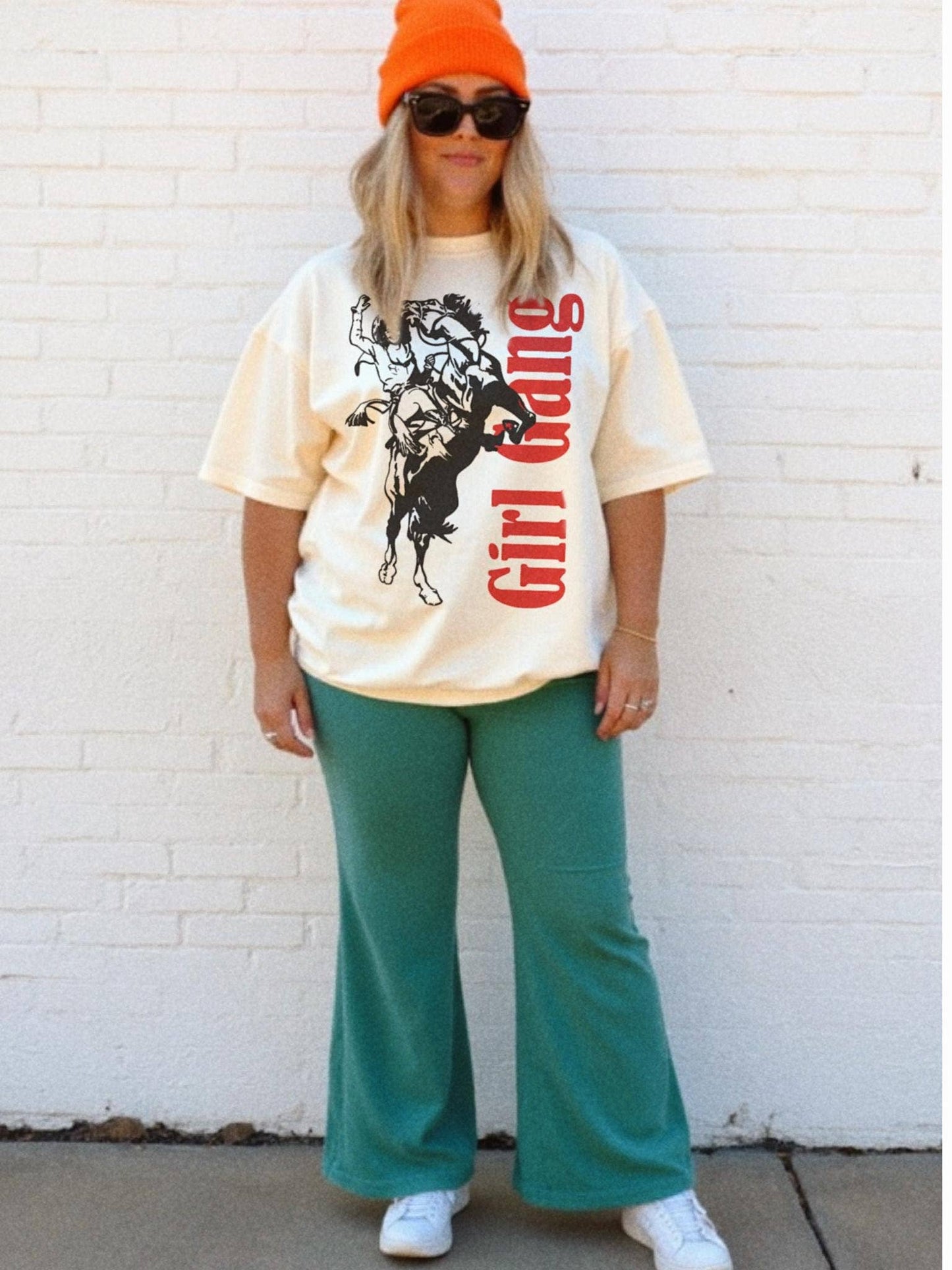 Girl Gang Tee Vintage Cowgirl Feminist Western Graphic Top