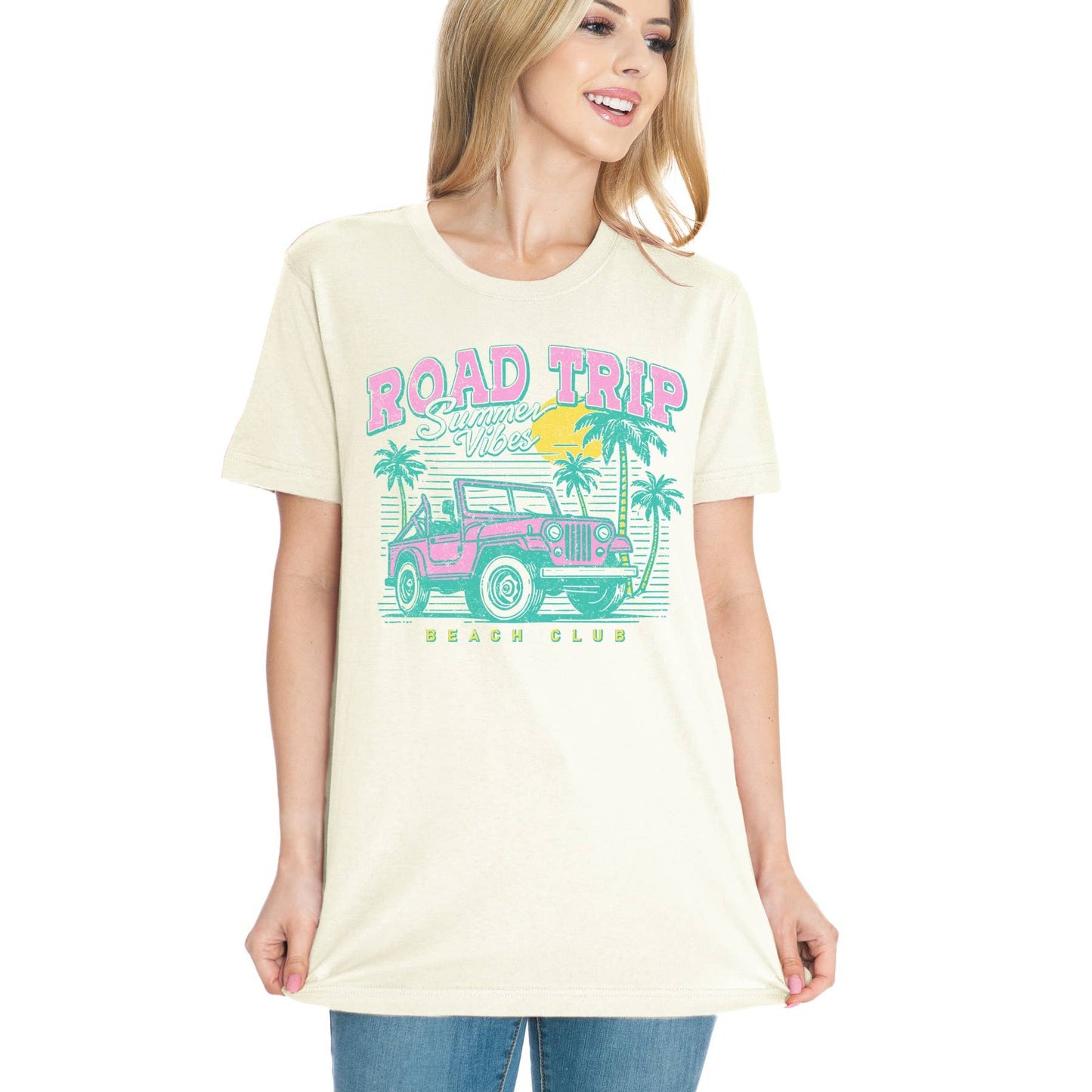 Road Trip Summer Vibes Short Sleeve T Shirt