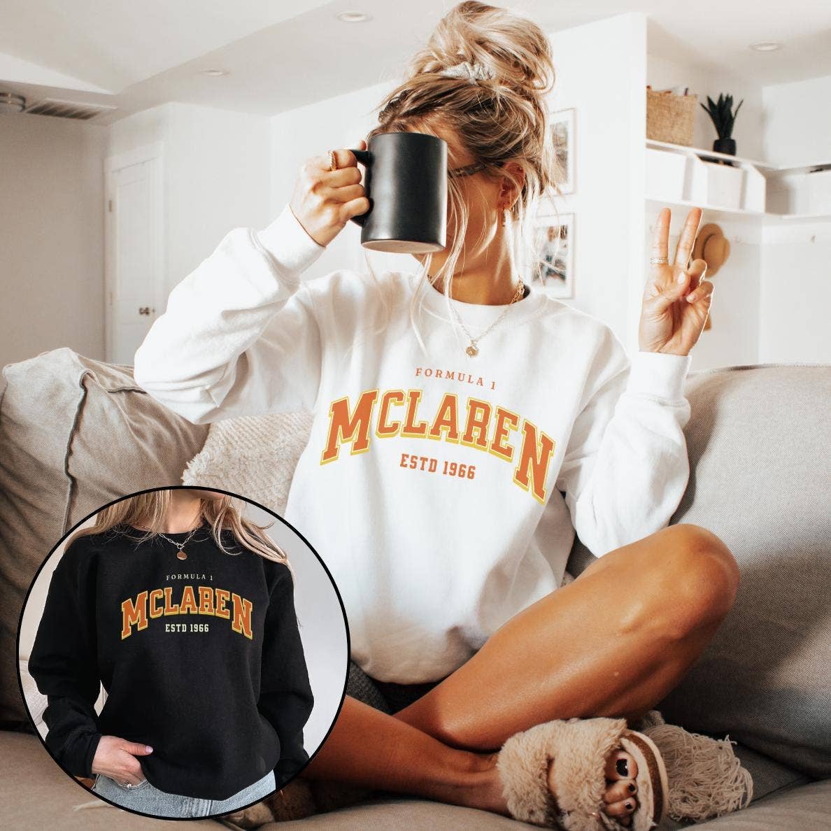 Mclaren Formula 1 Racing Unisex Crewneck Sweatshirt