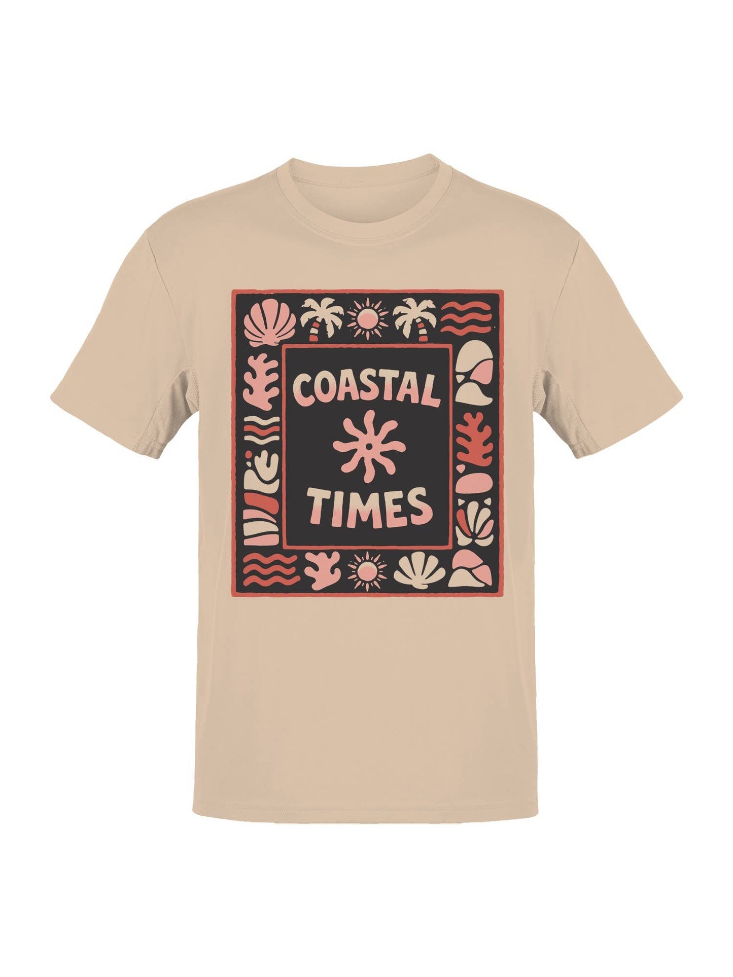 Coastal Times Ocean Vibes Art Men's T-Shirt