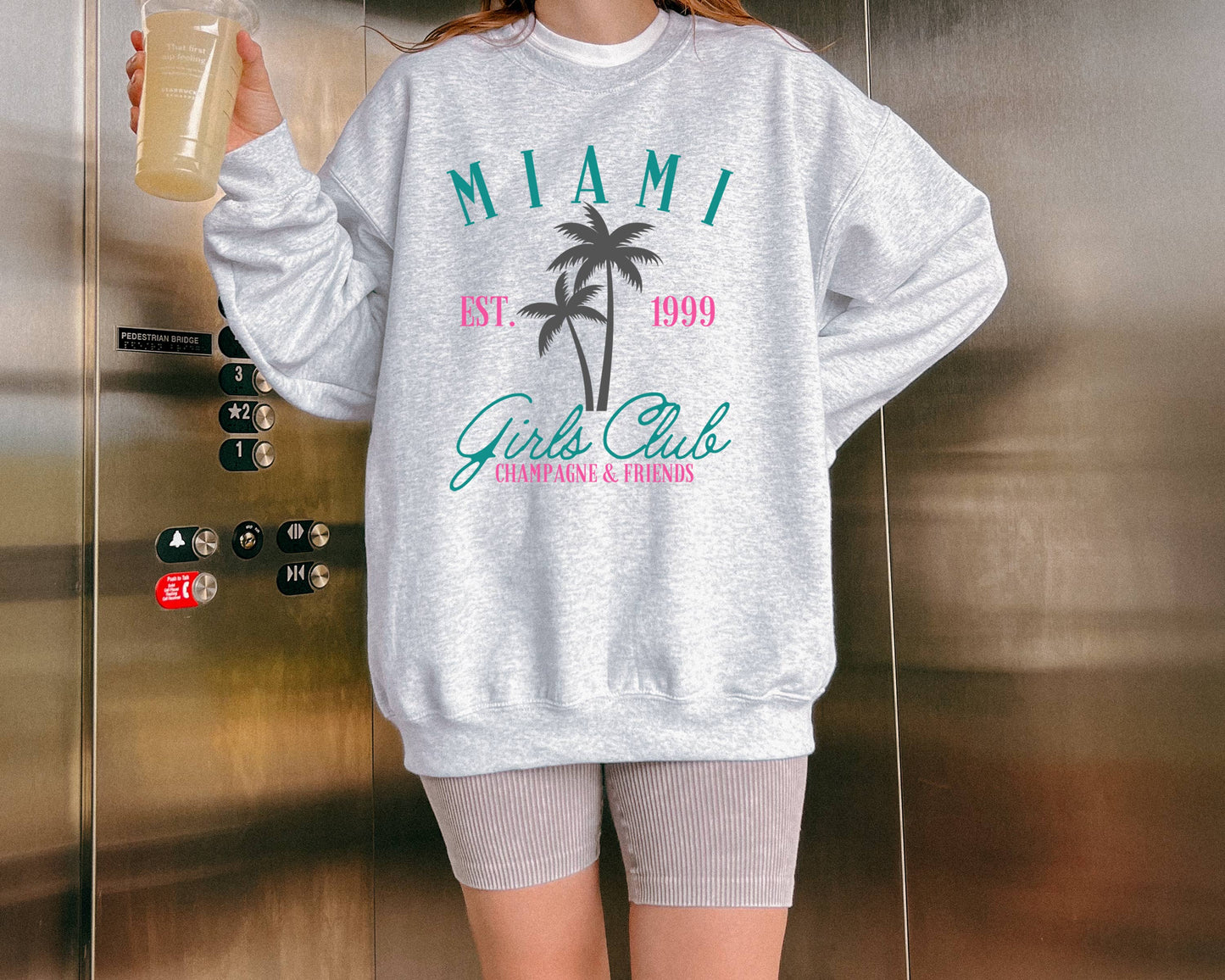 Miami, Miami Girls Club, Travel Sweatshirt, Graphic Tee