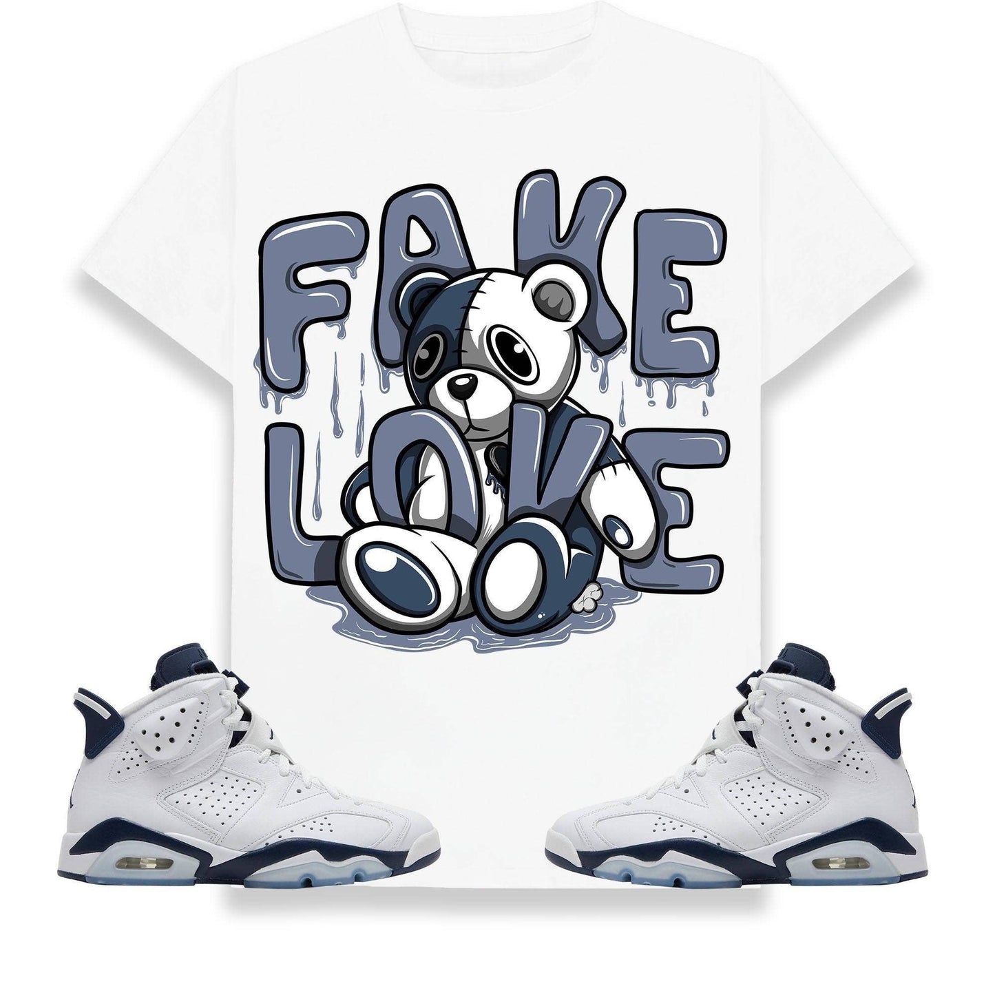 Cartoon Bear Fake Love Graphic Tee - Cool Streetwear Shirt