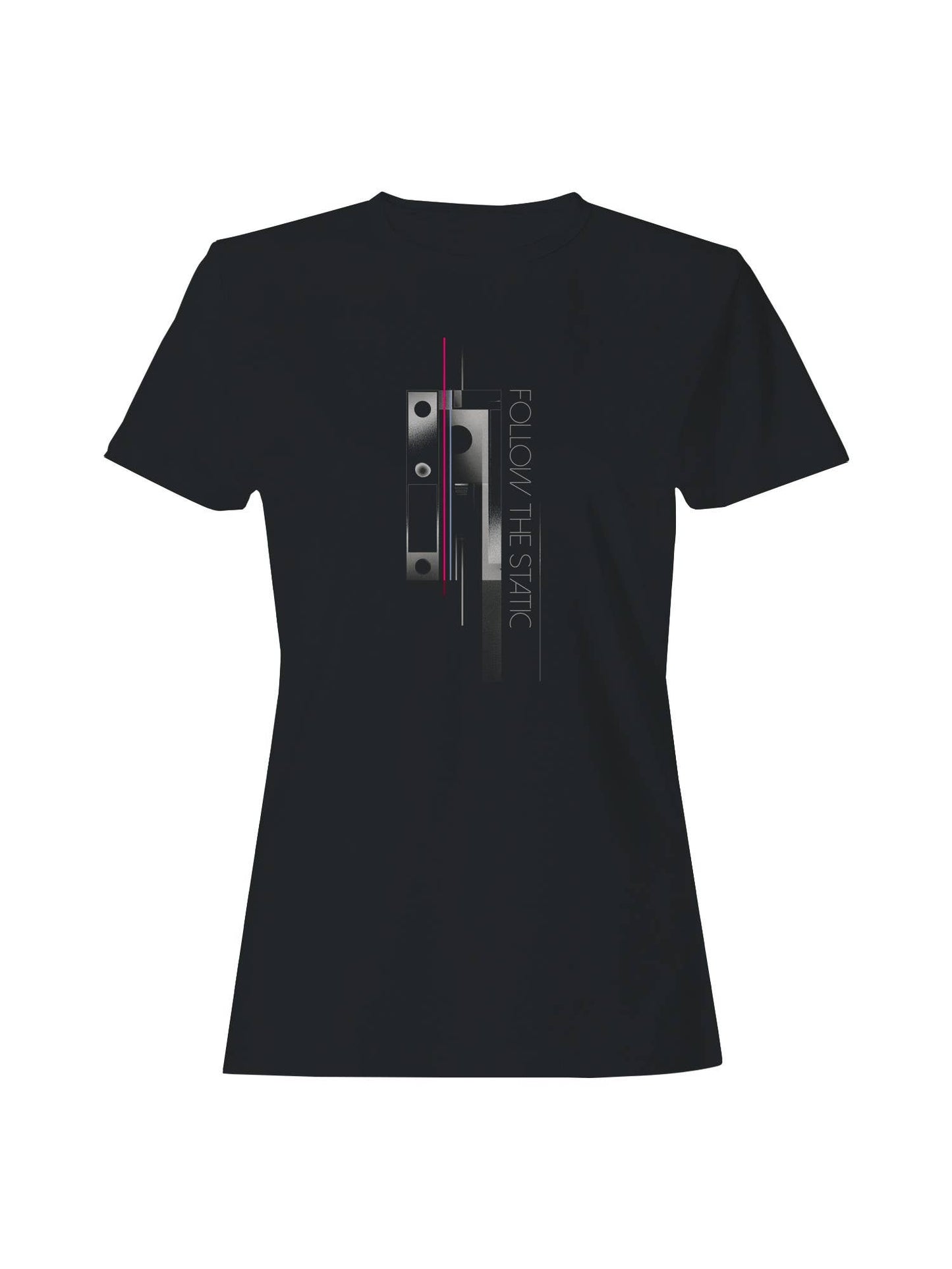 Follow the Static - Abstract Design Women's T-Shirt