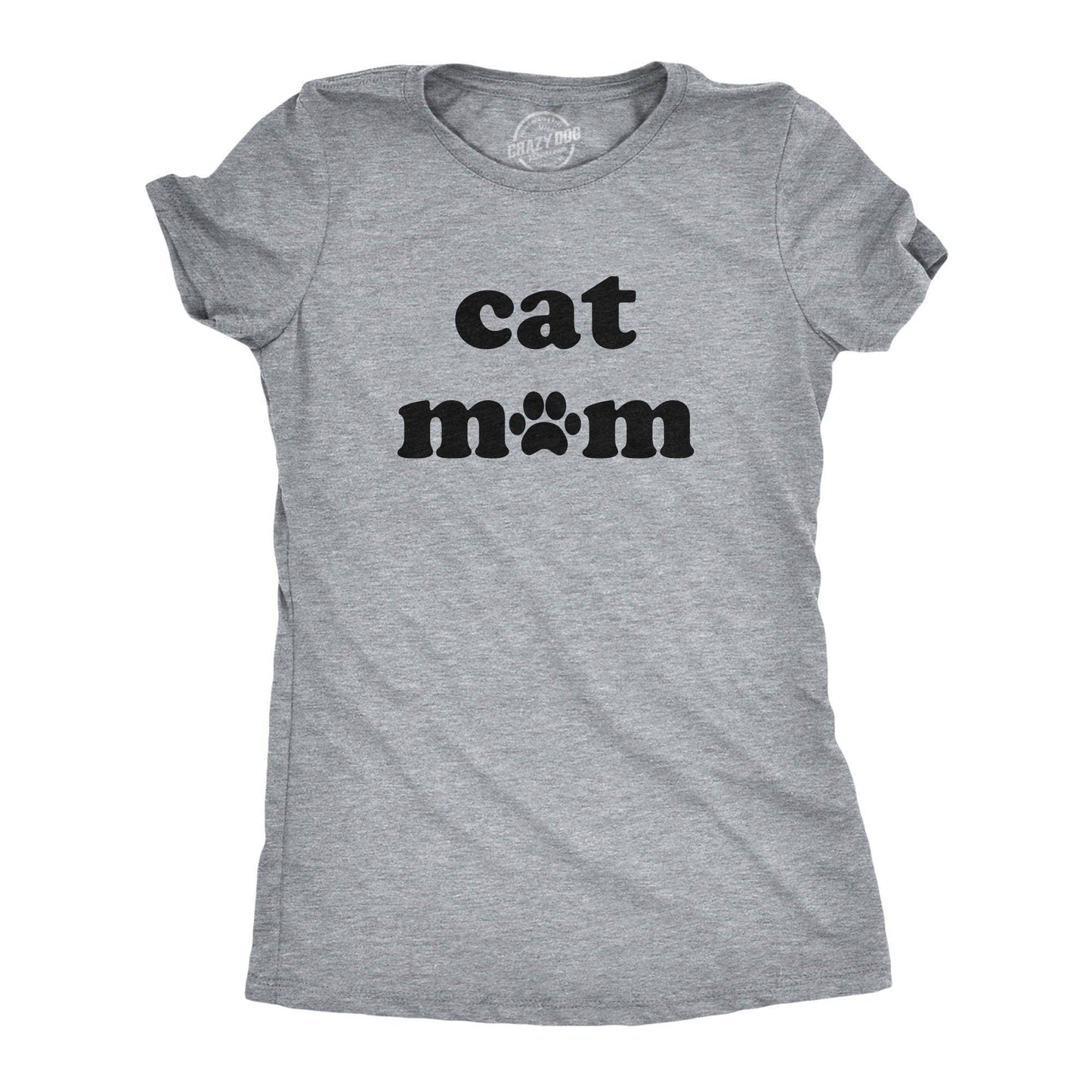Cat Mom Women's Tshirt Mother's Day Graphic Tee Western Plus