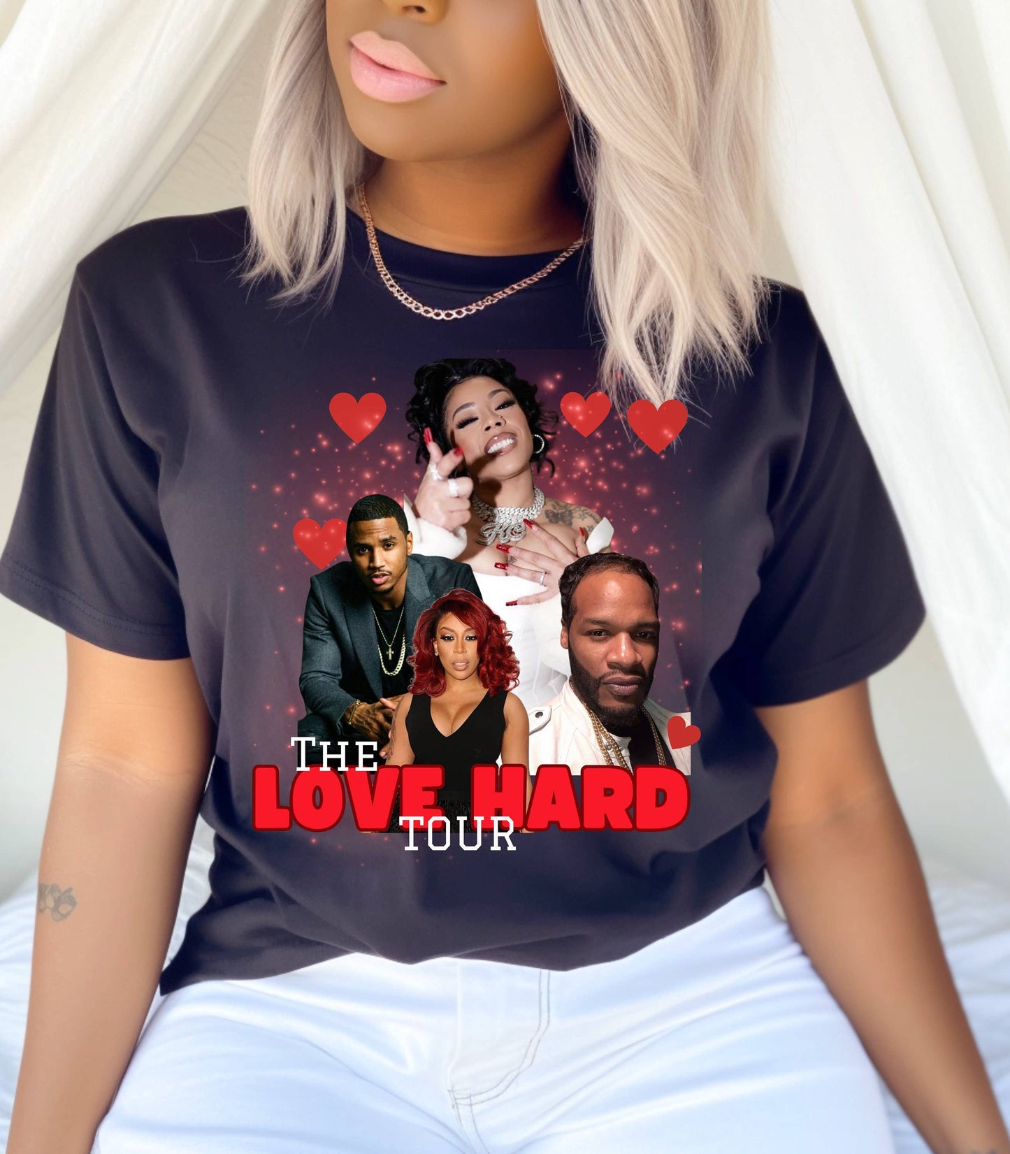 Love Hard Tour Vintage Rnb Graphic T-Shirt