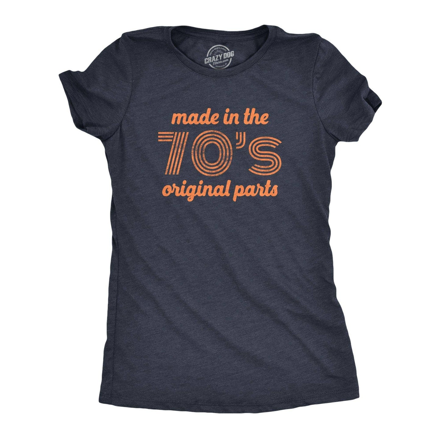 Made in the 70s Original Parts Women's Tshirt Retro Graphic