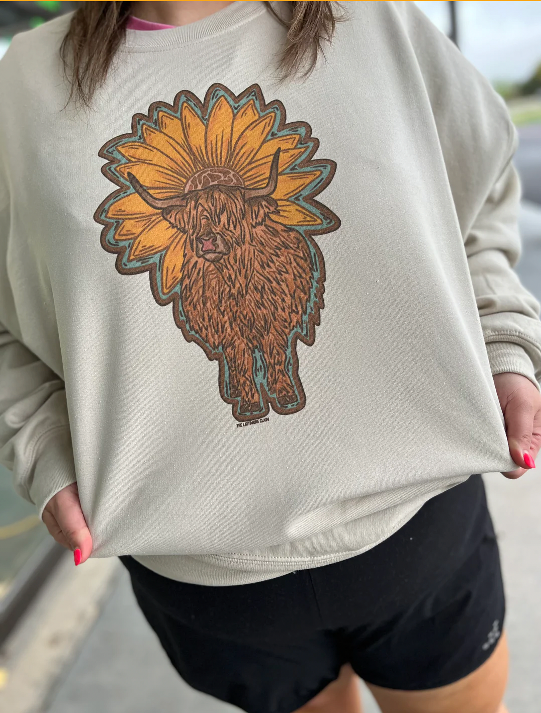 Hippie Highlander -Cream Sweatshirt