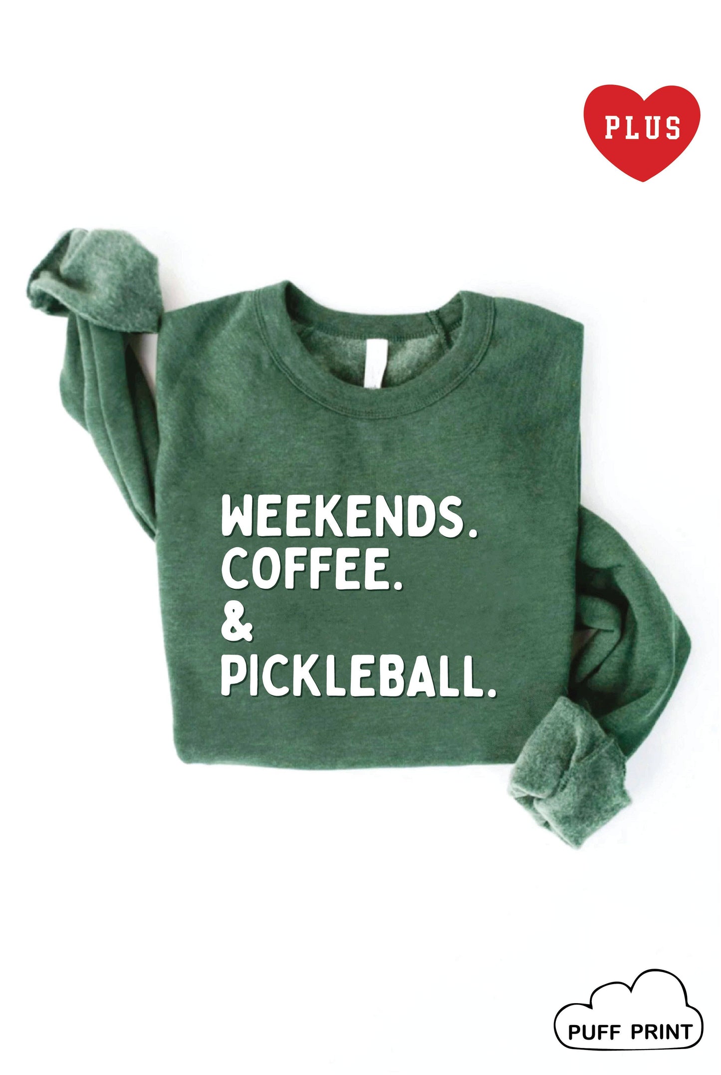 Pickleball Puff Plus Graphic Sweatshirt