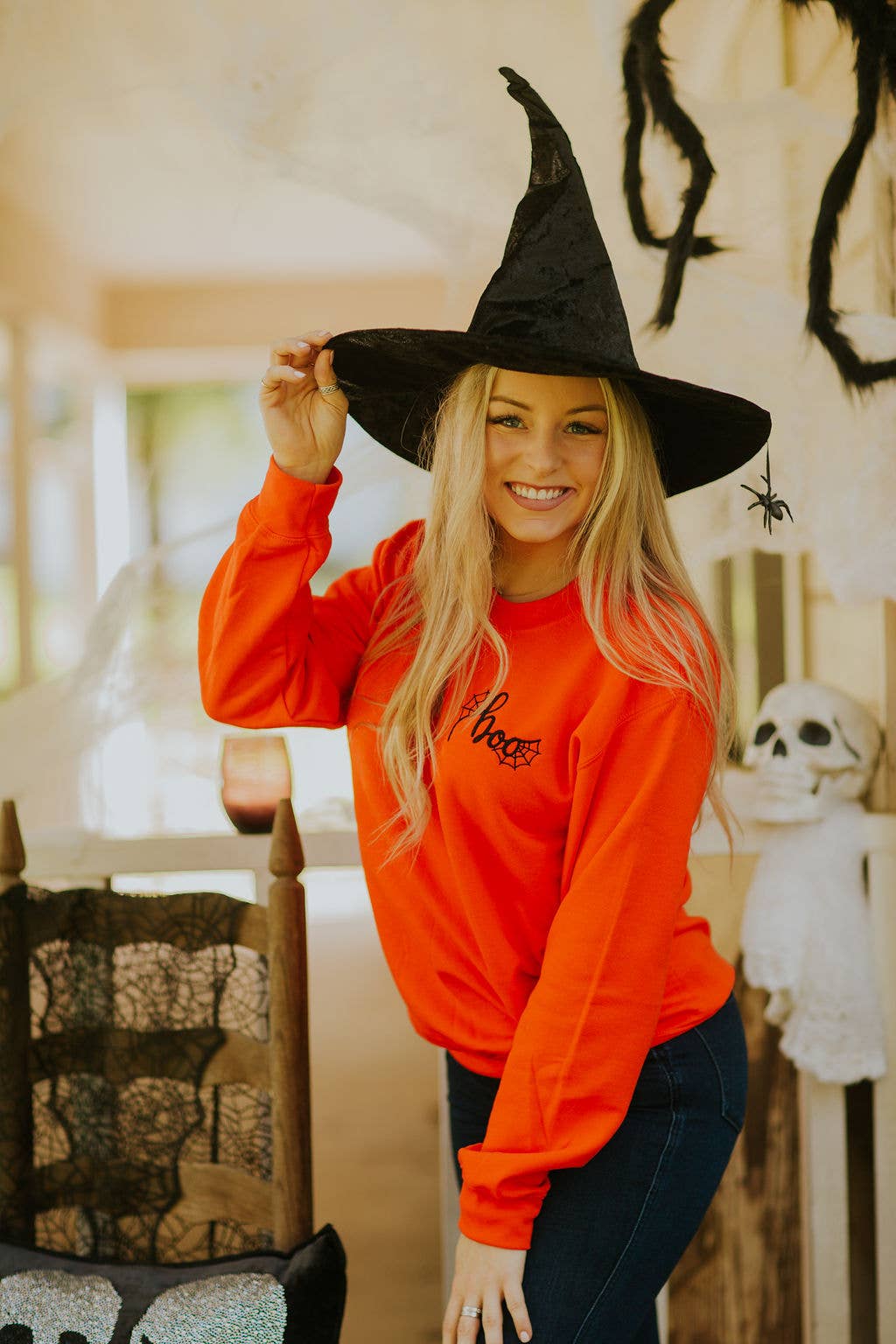 Boo! Embroidered Sweater