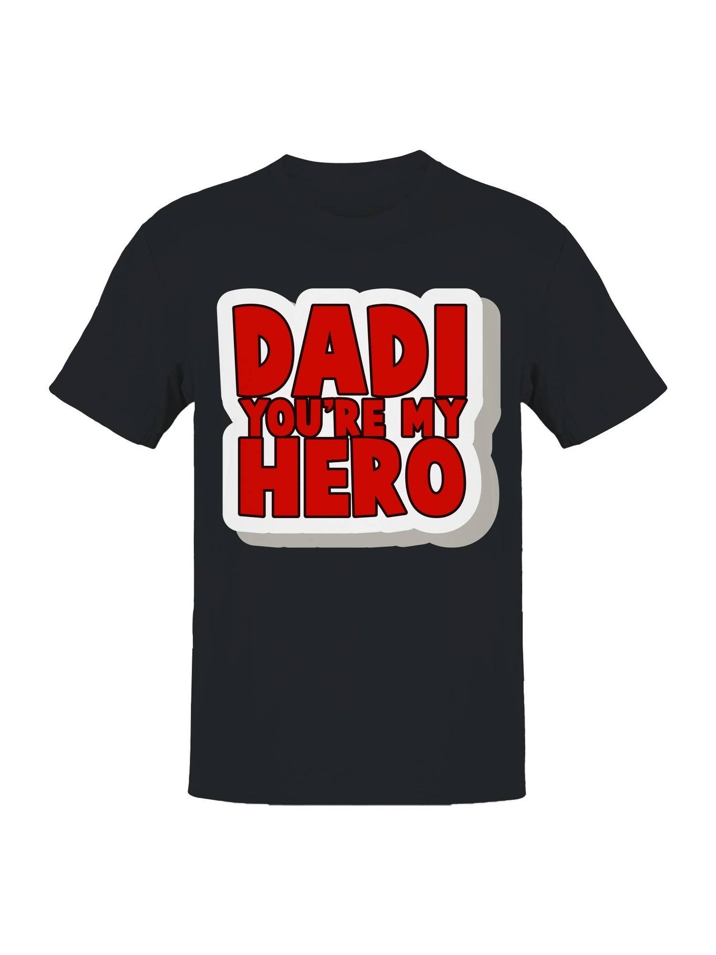 Hero Dad Sticker Decal Gift Men's T-Shirt