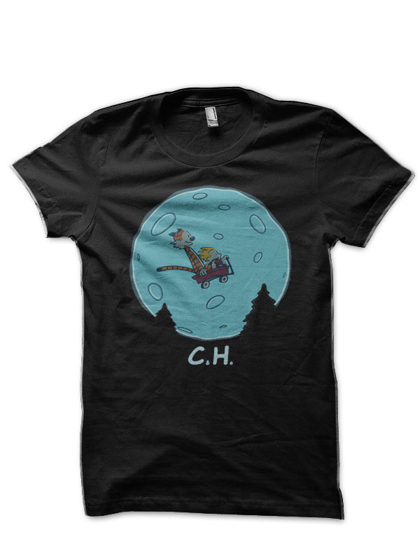 Flying Wagon! Black T-Shirt