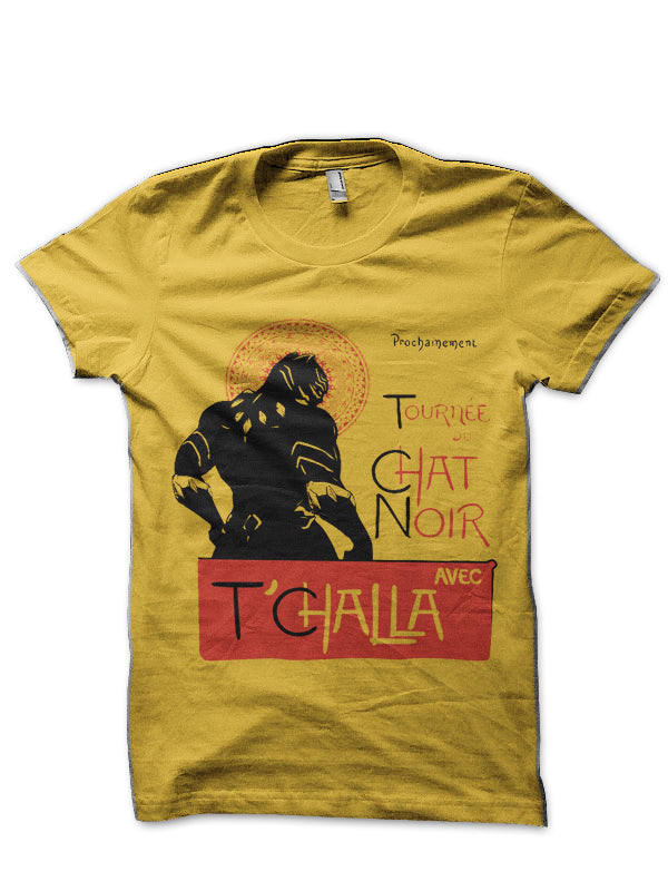 Black Panther Yellow T-Shirt