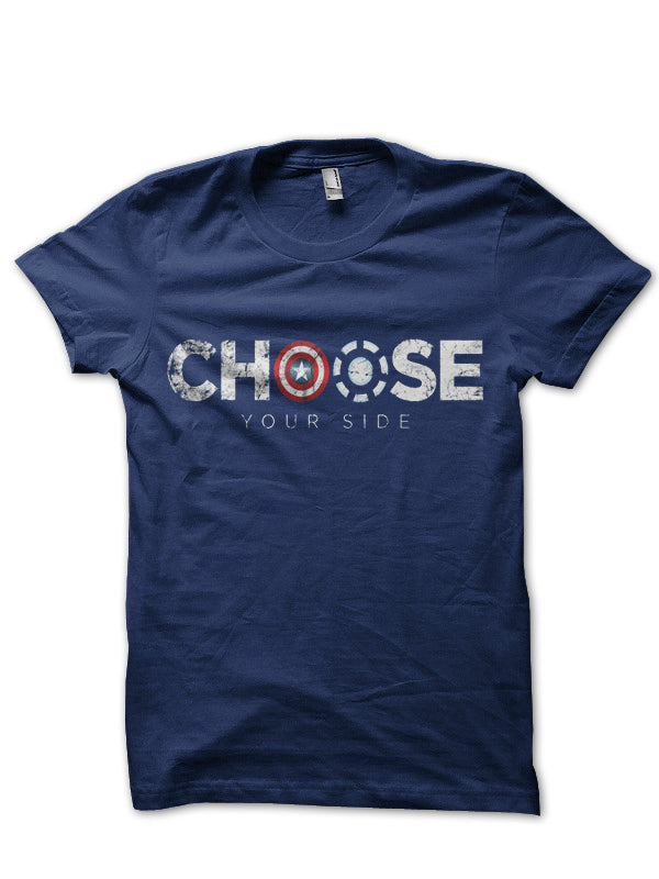 Civil War Captain America Vs Ironman T-Shirt