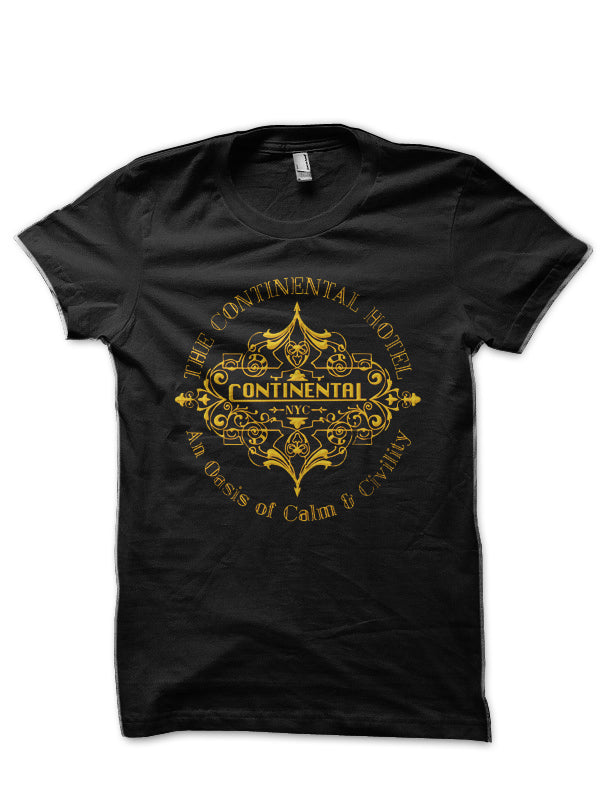 The Continental Hotel Black T-Shirt