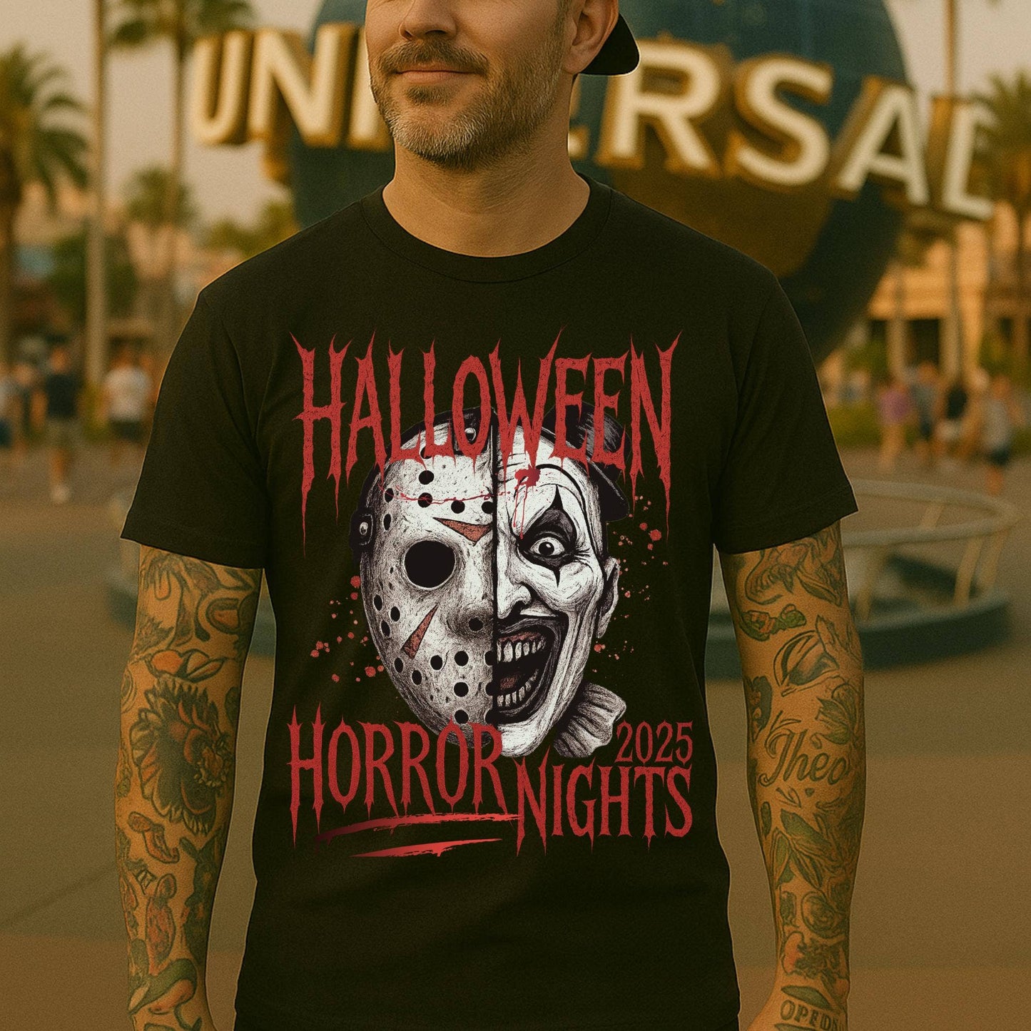 Hhn 2025 Spooky Killer Tee - Horror Movie Fan Gear