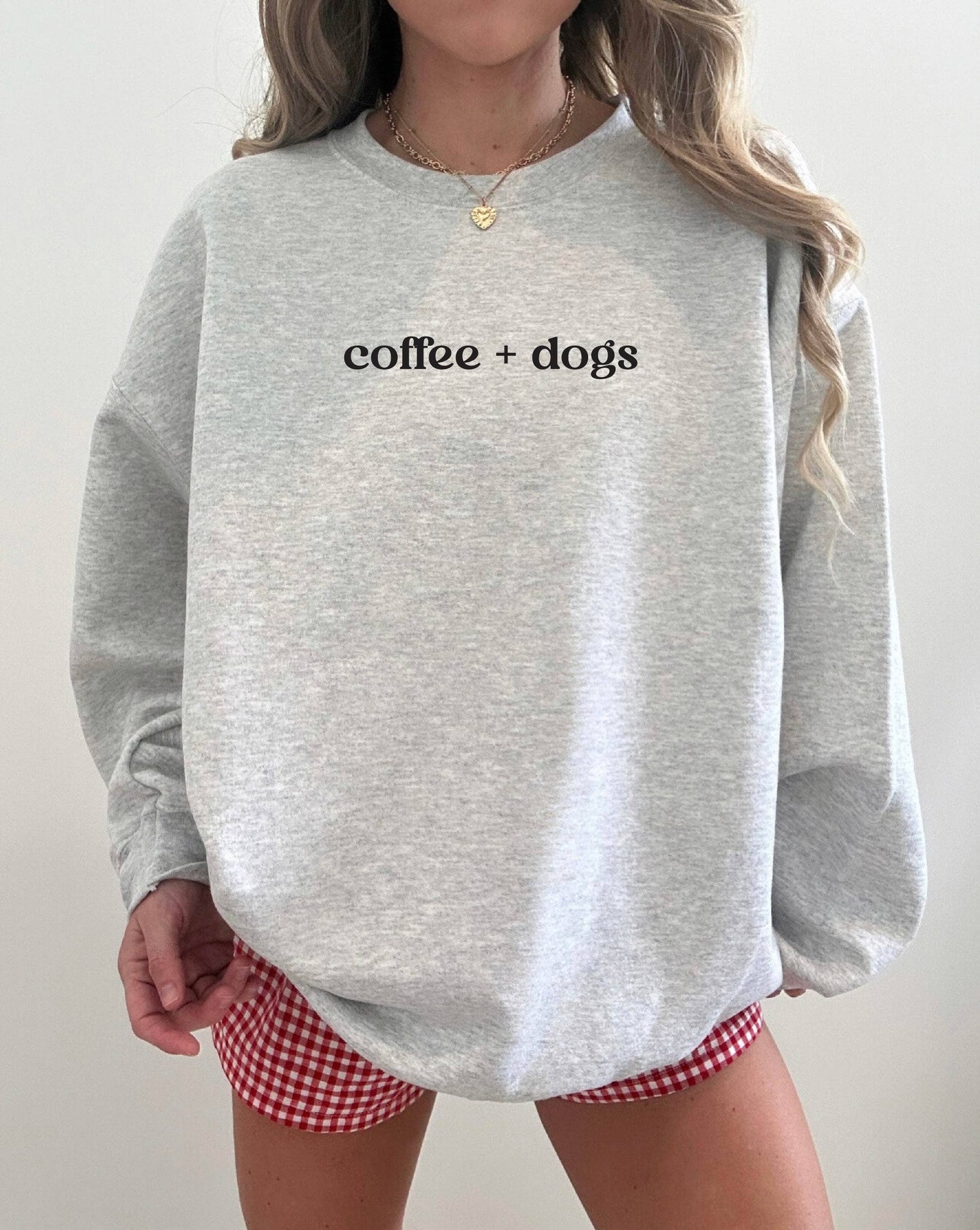 Coffee Sweatshirt, Dog Sweatshirt, Graphic Apparel