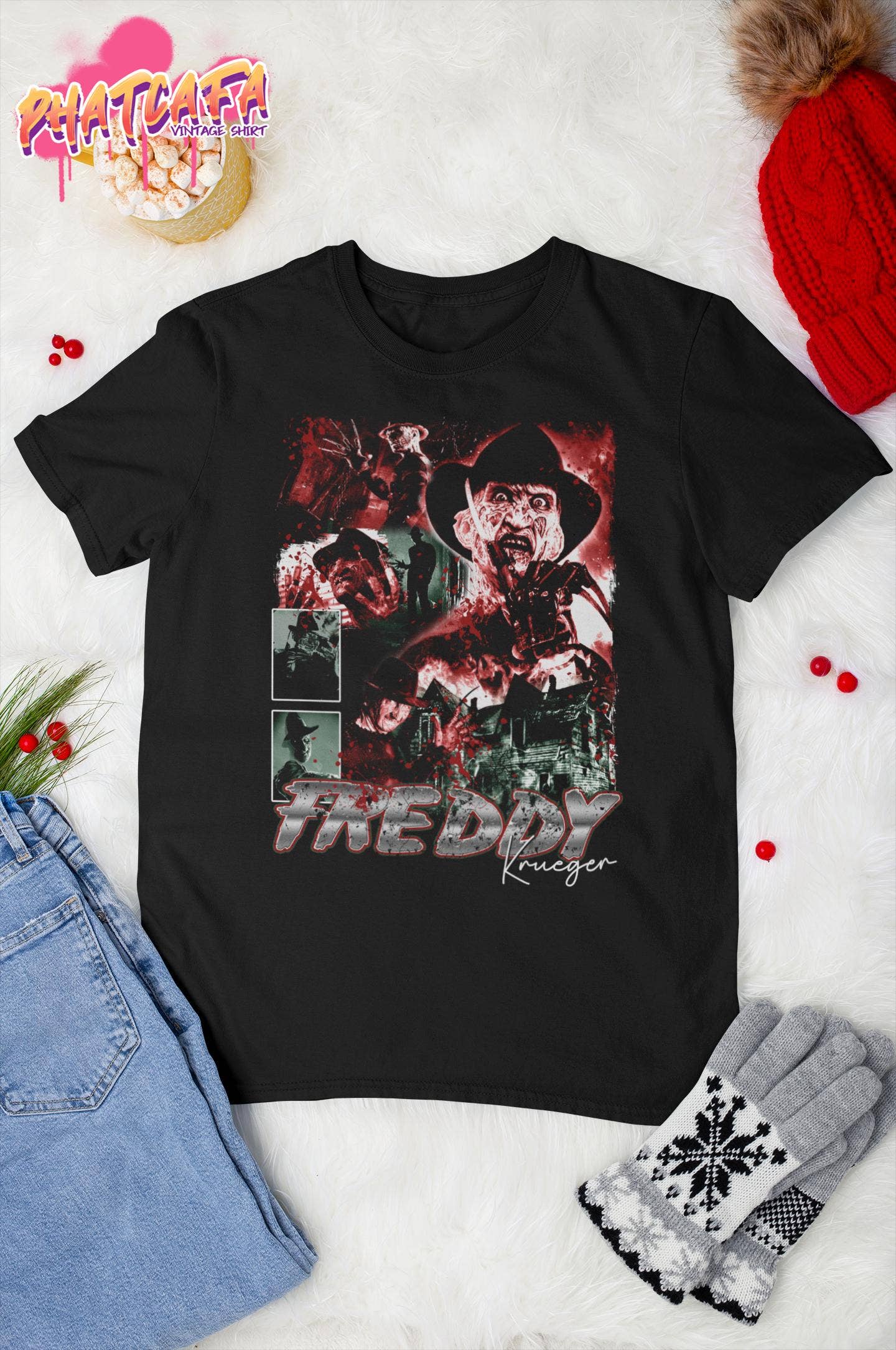 Freddy Krueger Vintage Halloween Costume Shirt
