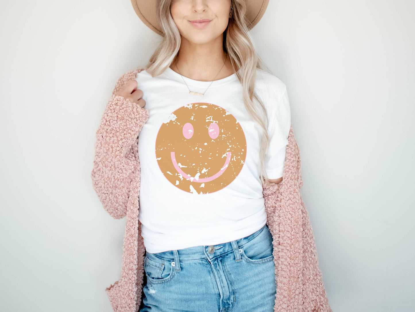 Retro Happy Face Graphic Tee