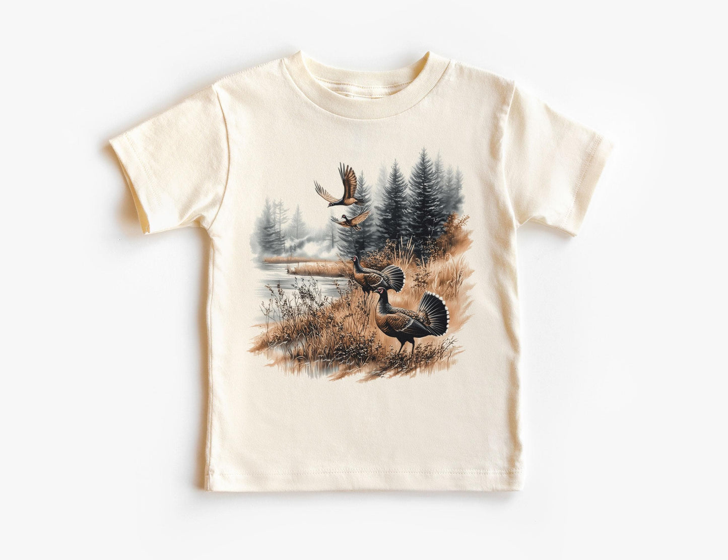 Vintage Wilderness Hunting Tee - Retro 90s Nature Top