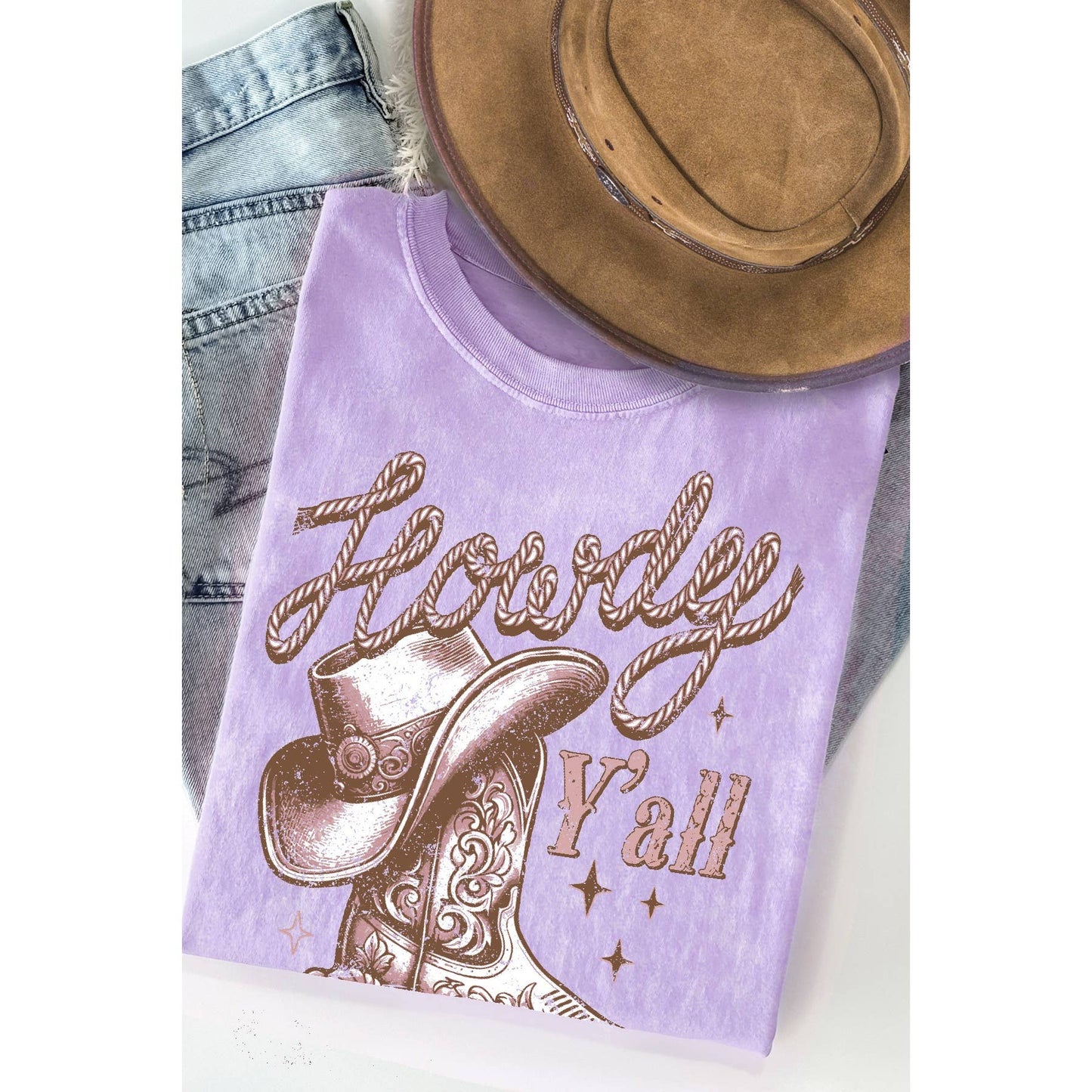 Howdy Y All Mineral Wash T Shirt