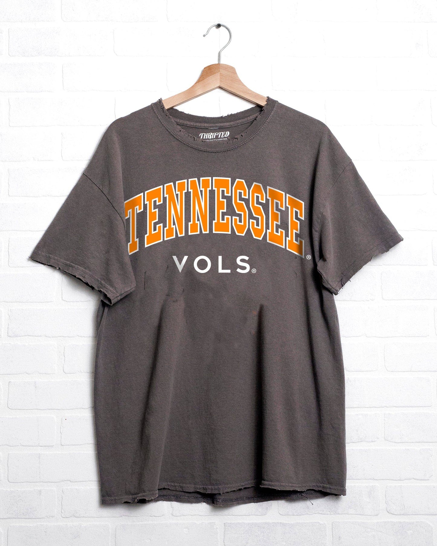 Tennessee Vols Filled Gault Charcoal Thrifted Tee