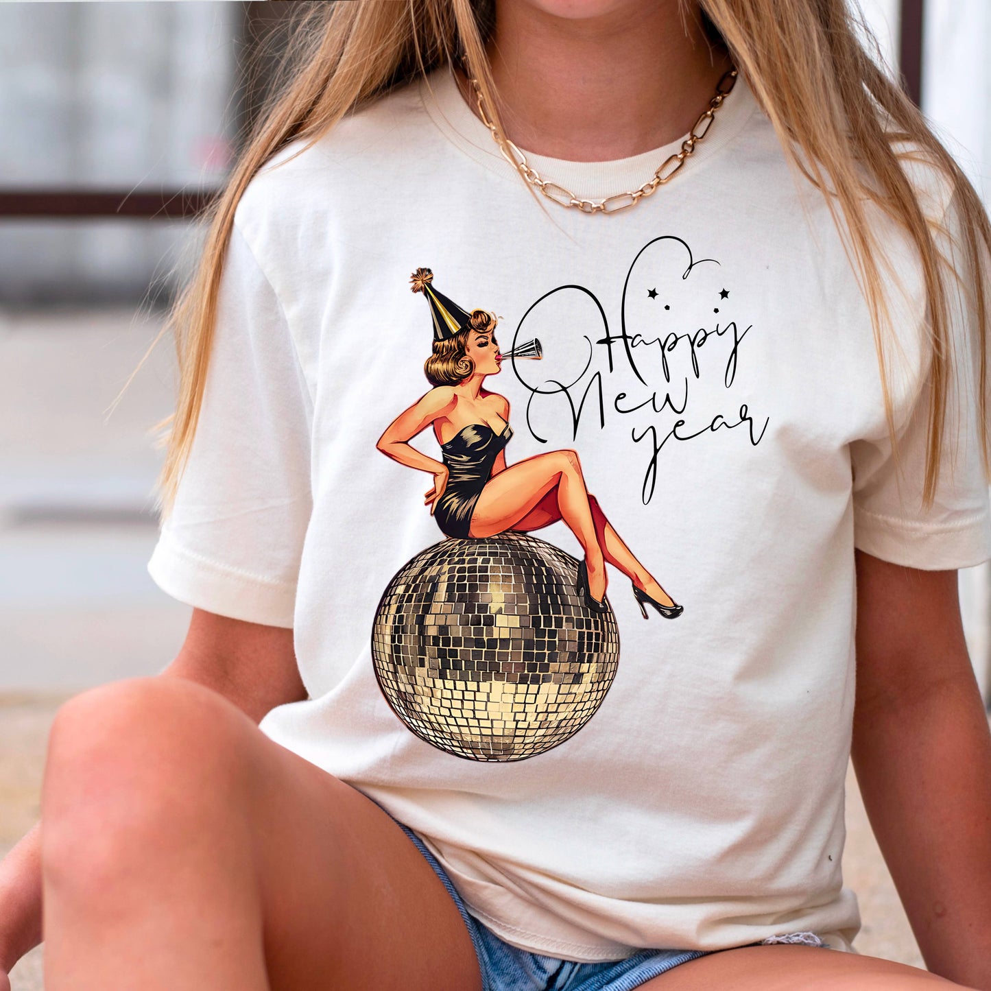 Happy New Year Graphic Shirt | Gildan